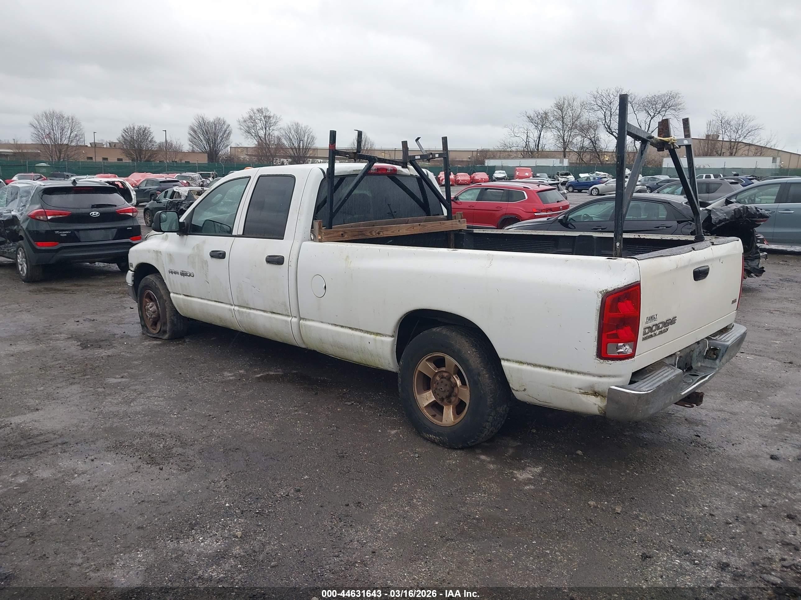 2004 Dodge Ram 2500 Slt/laramie Белый vin: 3D7KA28D24G257354