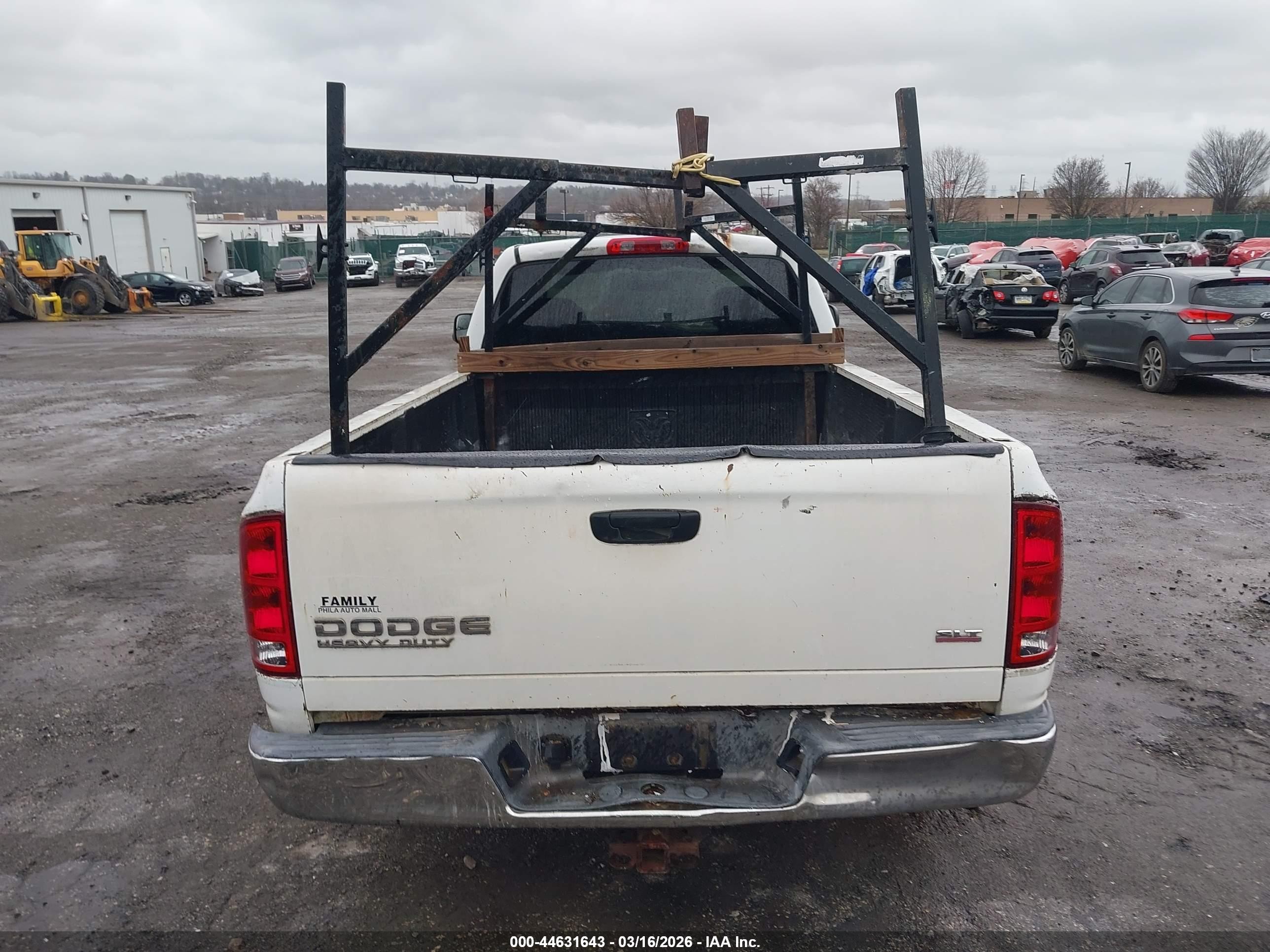 2004 Dodge Ram 2500 Slt/laramie Белый vin: 3D7KA28D24G257354