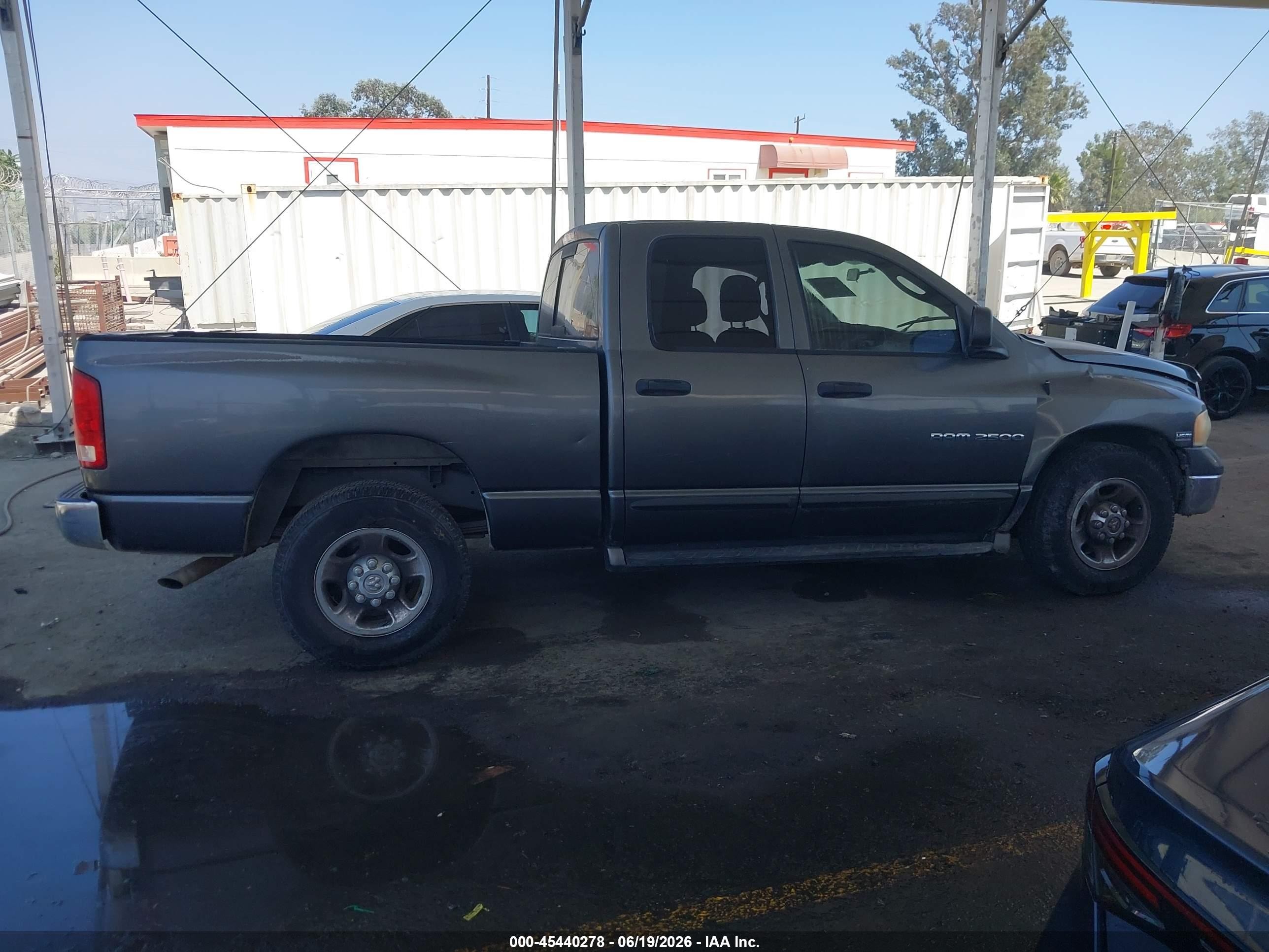 2003 Dodge Ram 2500 Slt/laramie/st Gray vin: 3D7KA28D33G753732