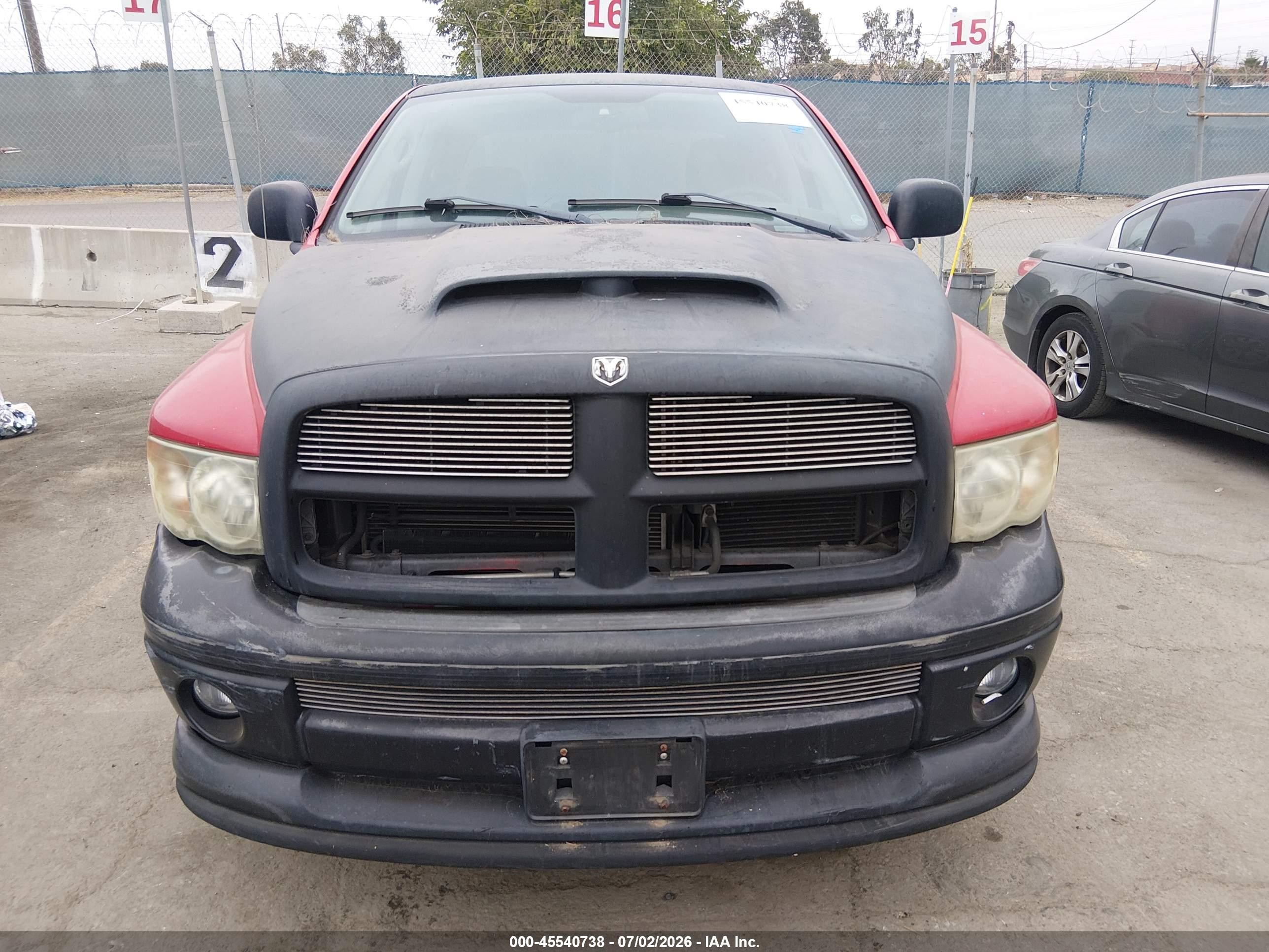 2003 Dodge Ram 2500 Slt/laramie/st Red vin: 3D7KA28D33G777965