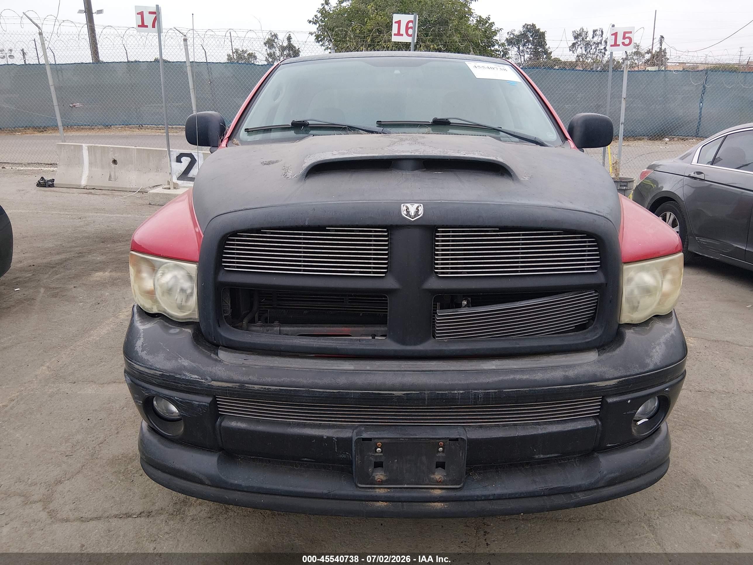 2003 Dodge Ram 2500 Slt/laramie/st Red vin: 3D7KA28D33G777965
