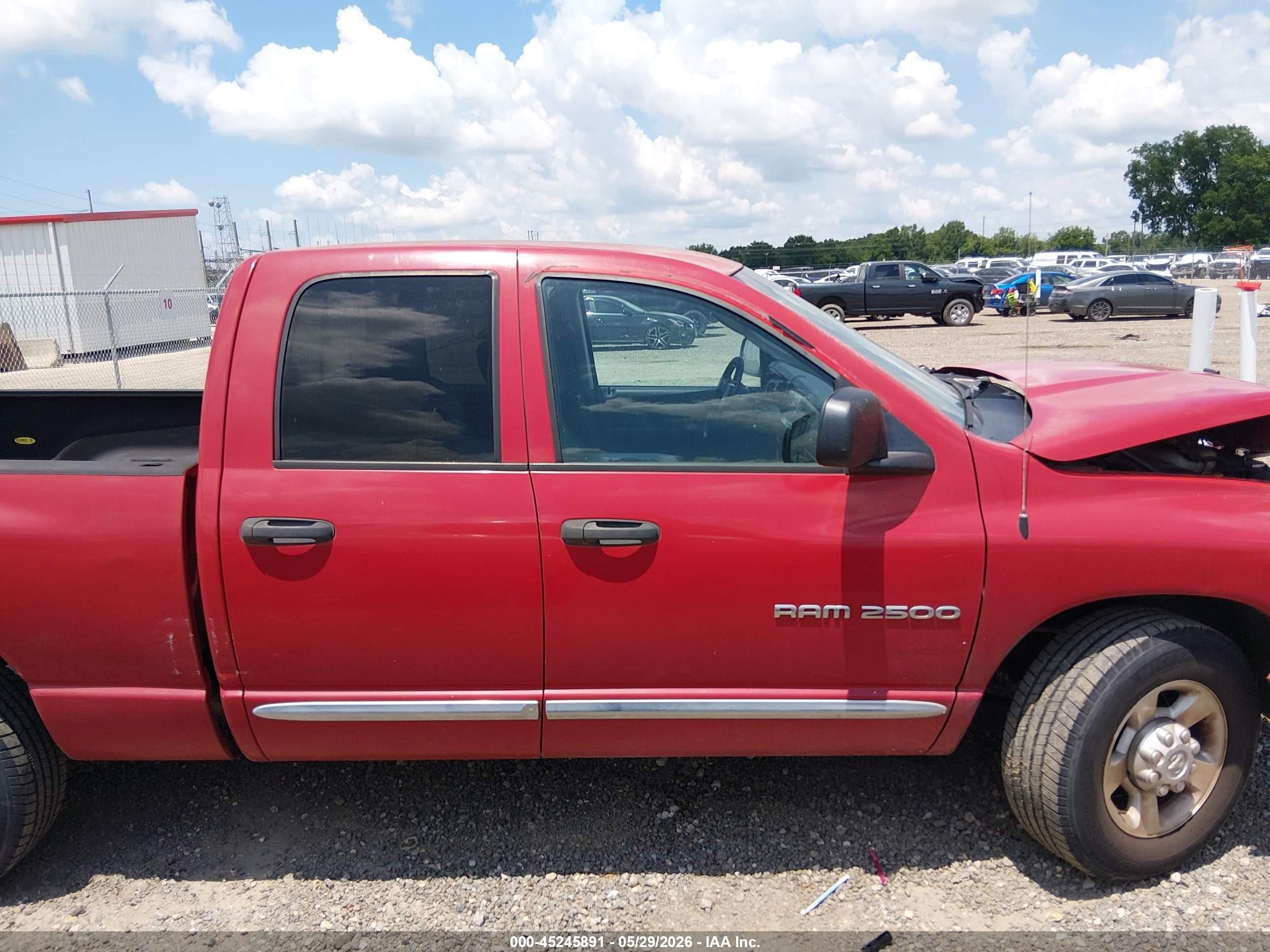 2004 Dodge Ram 2500 Slt/laramie Red vin: 3D7KA28D34G176461