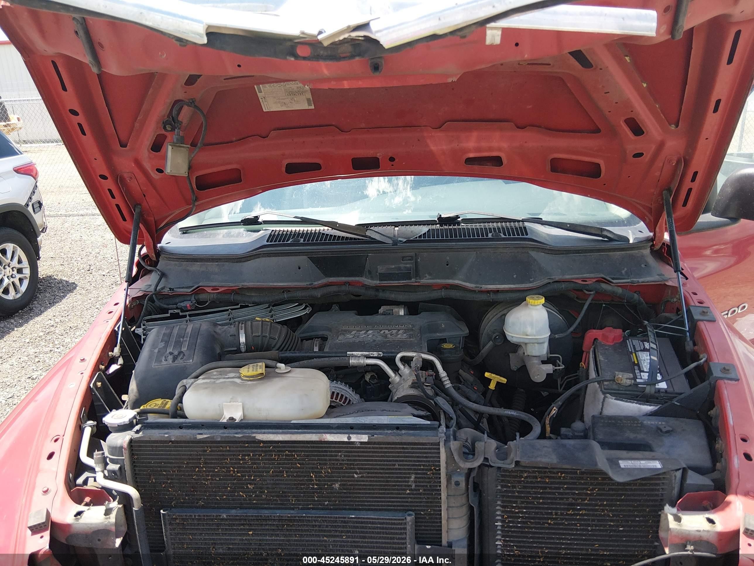 2004 Dodge Ram 2500 Slt/laramie Red vin: 3D7KA28D34G176461