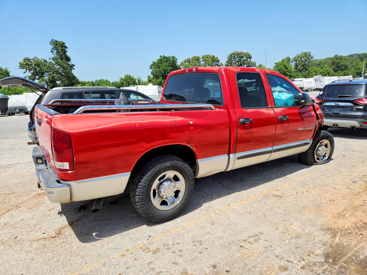 2003 Dodge Ram 2500 St Красный vin: 3D7KA28D73G716201