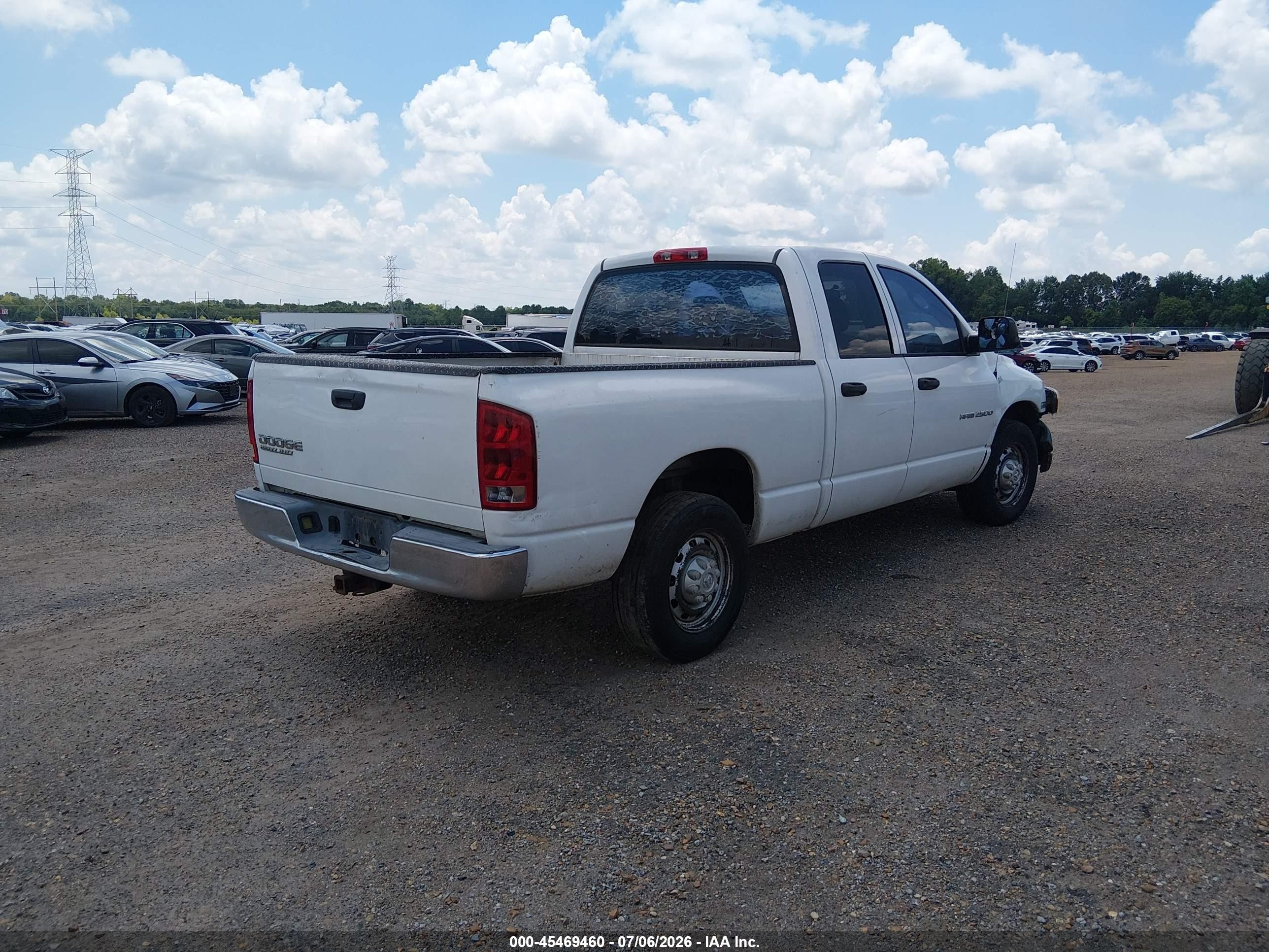2004 Dodge Ram 2500 St White vin: 3D7KA28D84G235634