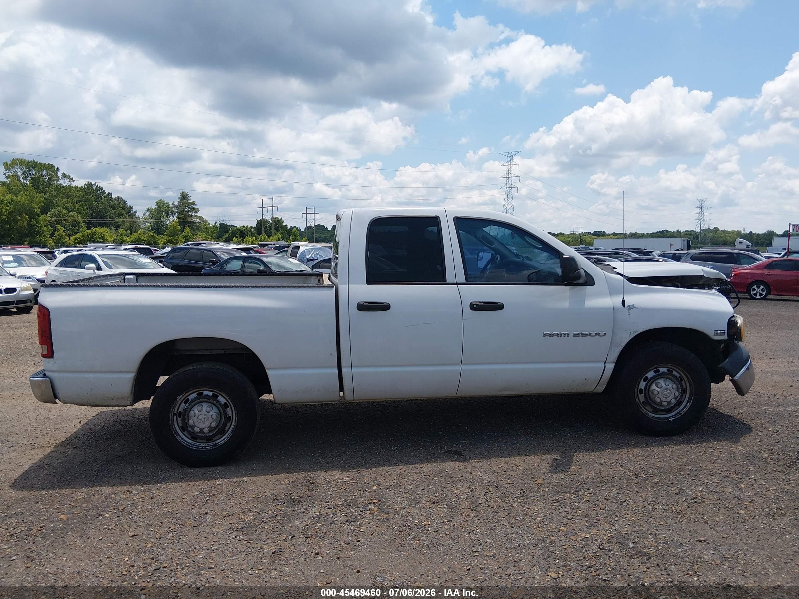 2004 Dodge Ram 2500 St White vin: 3D7KA28D84G235634
