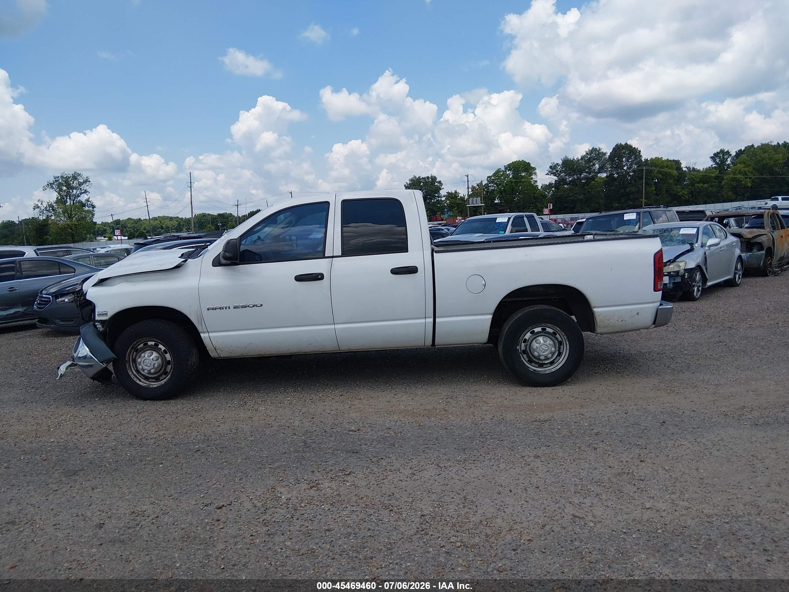 2004 Dodge Ram 2500 St White vin: 3D7KA28D84G235634