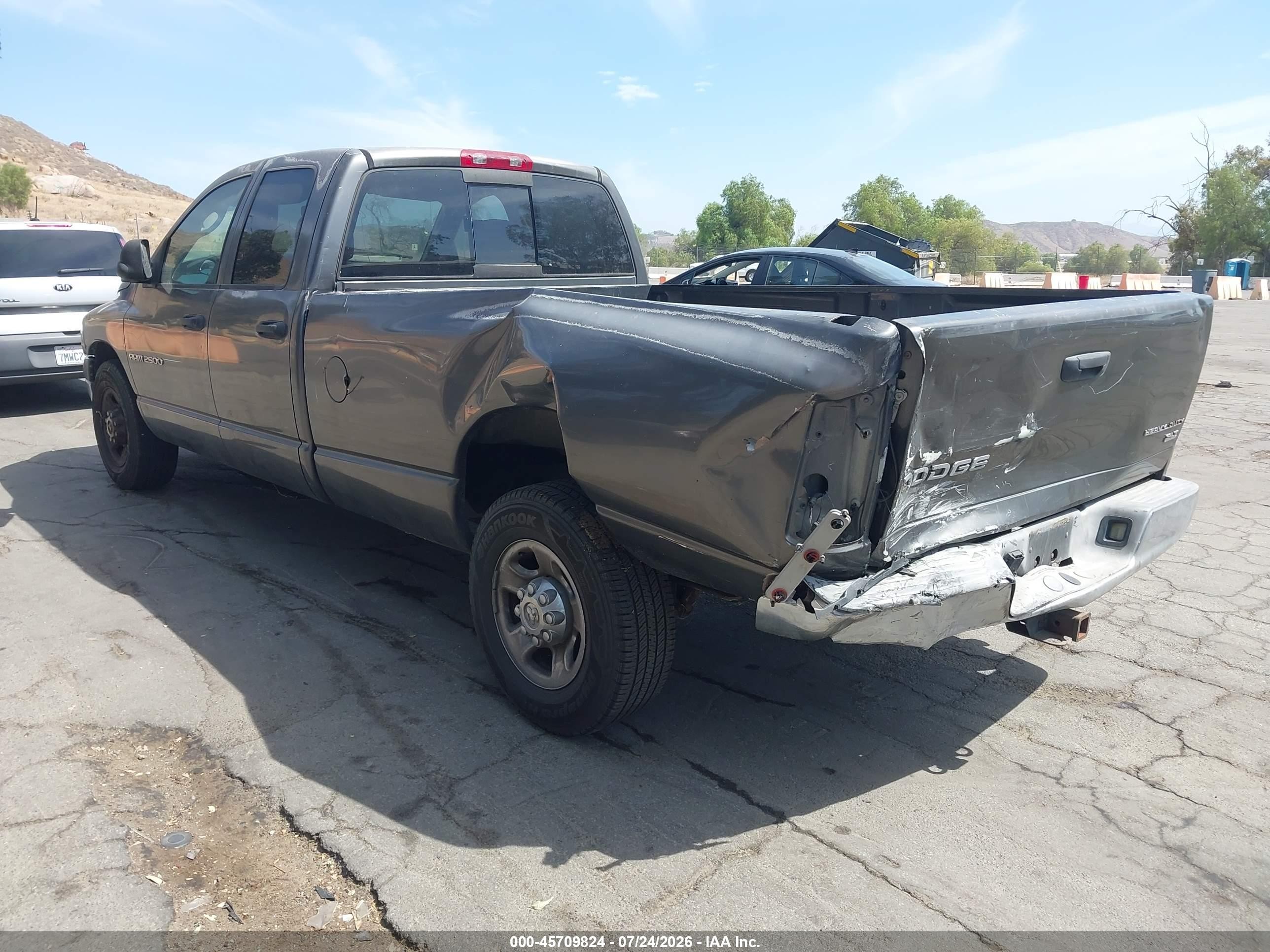 2003 Dodge Ram 2500 Slt/laramie/st Gray vin: 3D7KA28D93G753184
