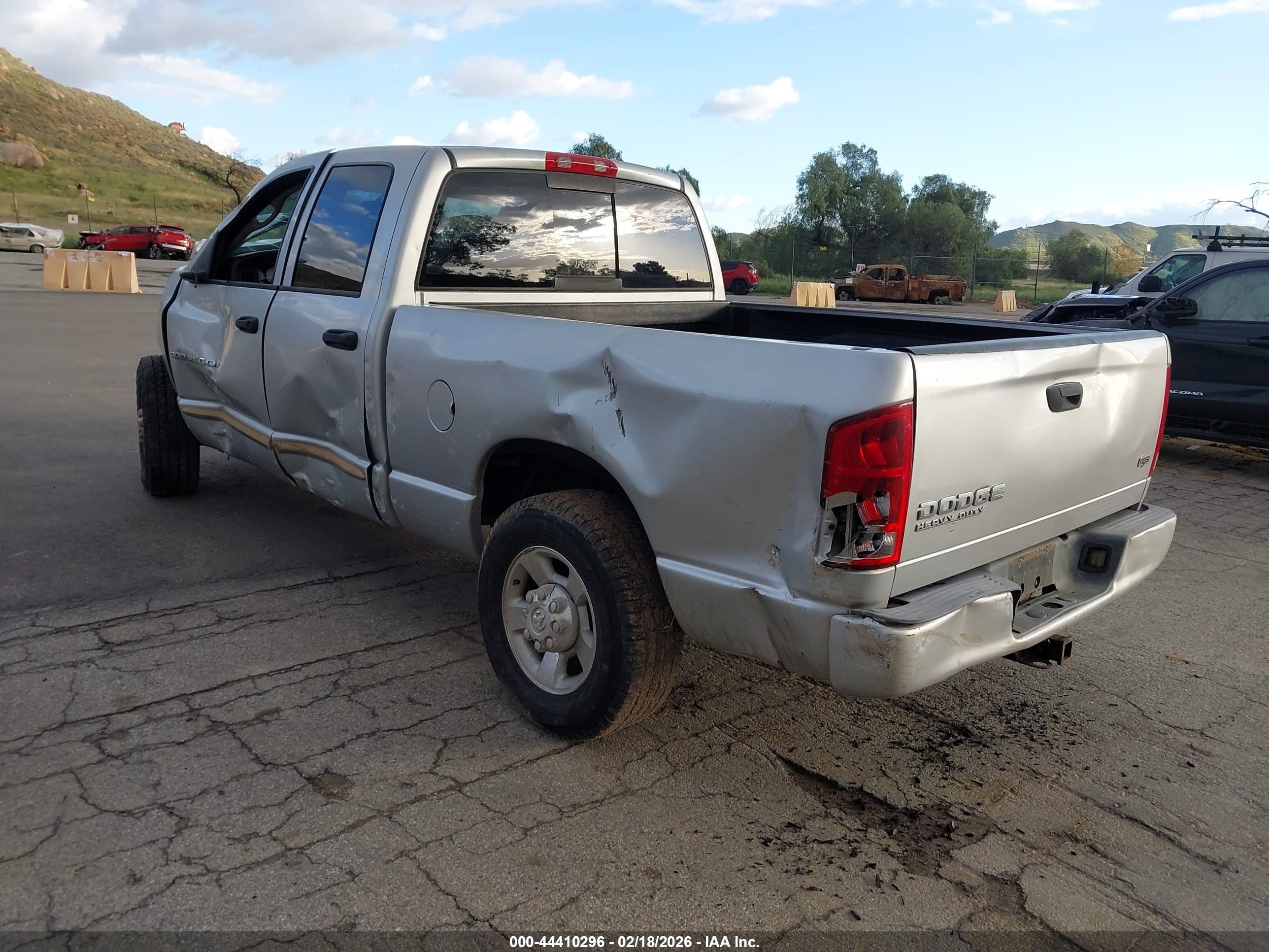 2004 Dodge Ram 2500 Slt/laramie Silver vin: 3D7KA28D94G173841