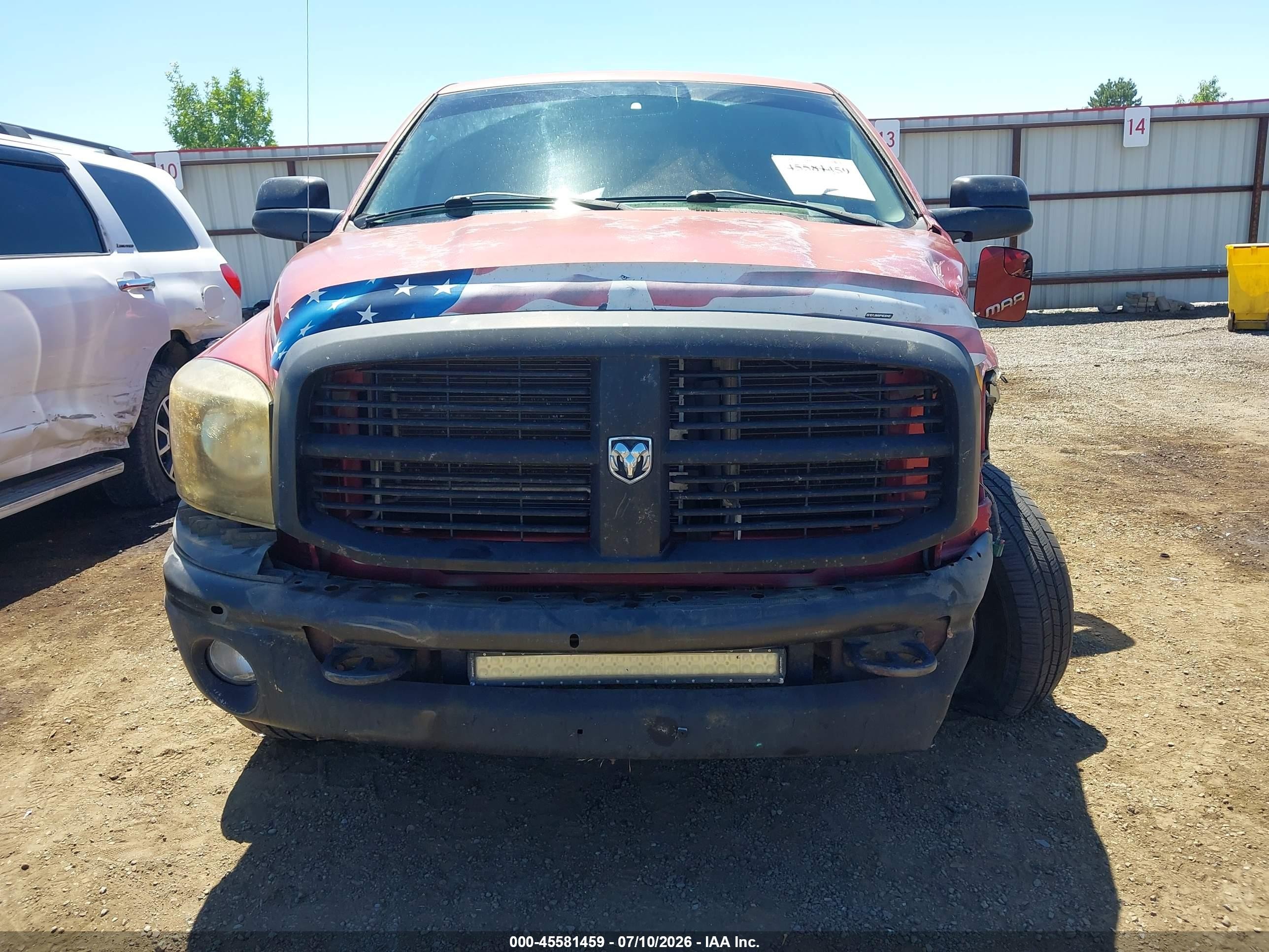 2007 Dodge Ram 1500 Slt Красный vin: 3D7KR19D27G809019