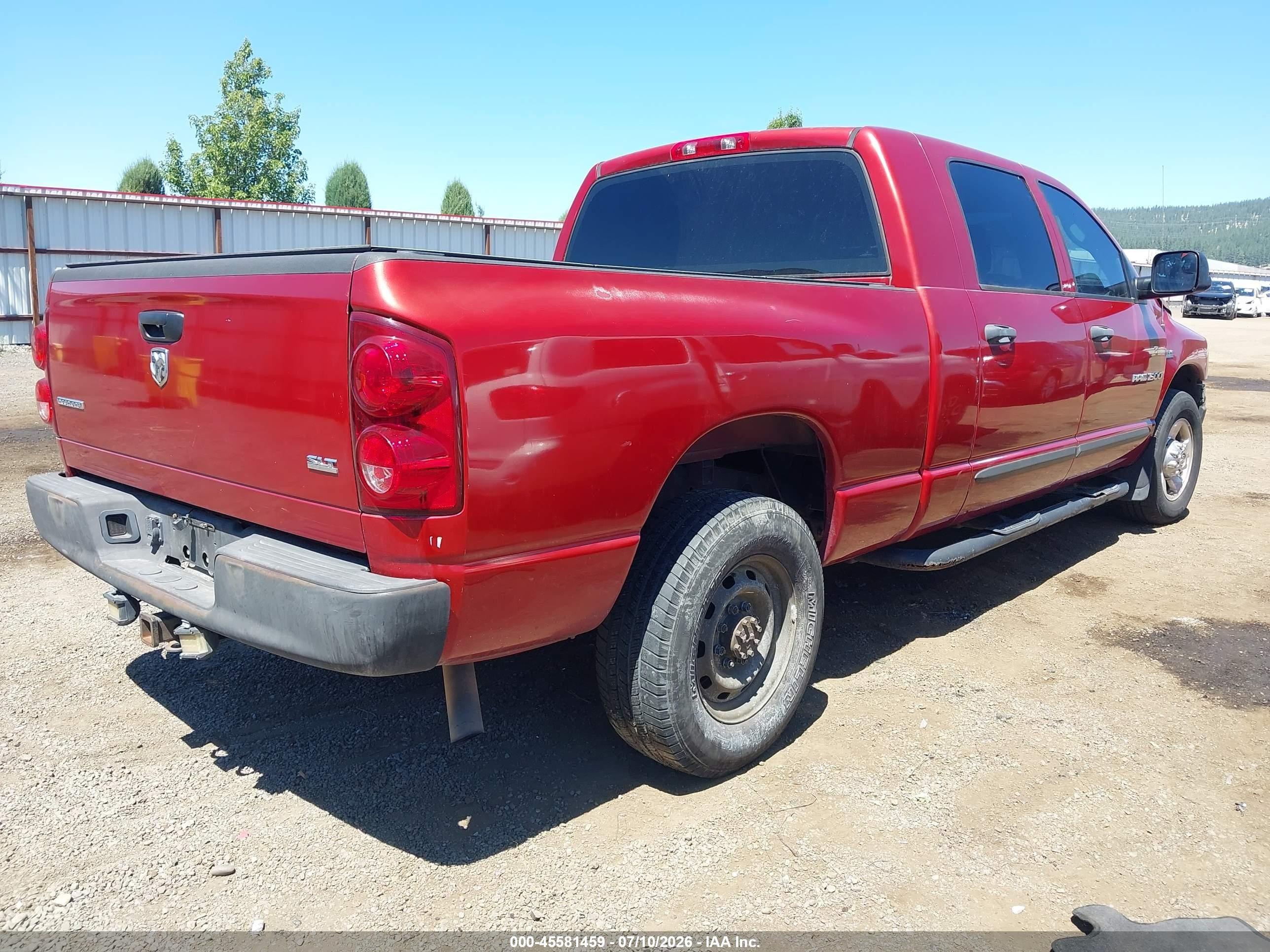 2007 Dodge Ram 1500 Slt Красный vin: 3D7KR19D27G809019