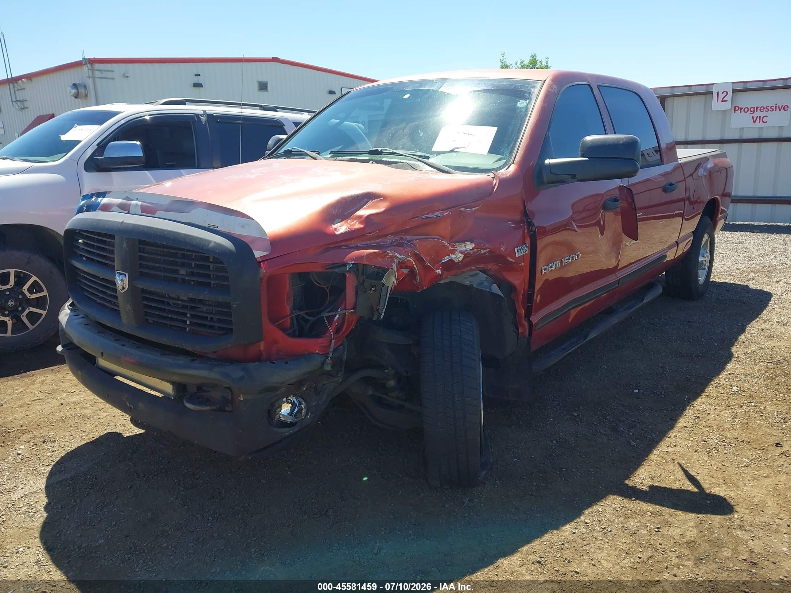 2007 Dodge Ram 1500 Slt Красный vin: 3D7KR19D27G809019