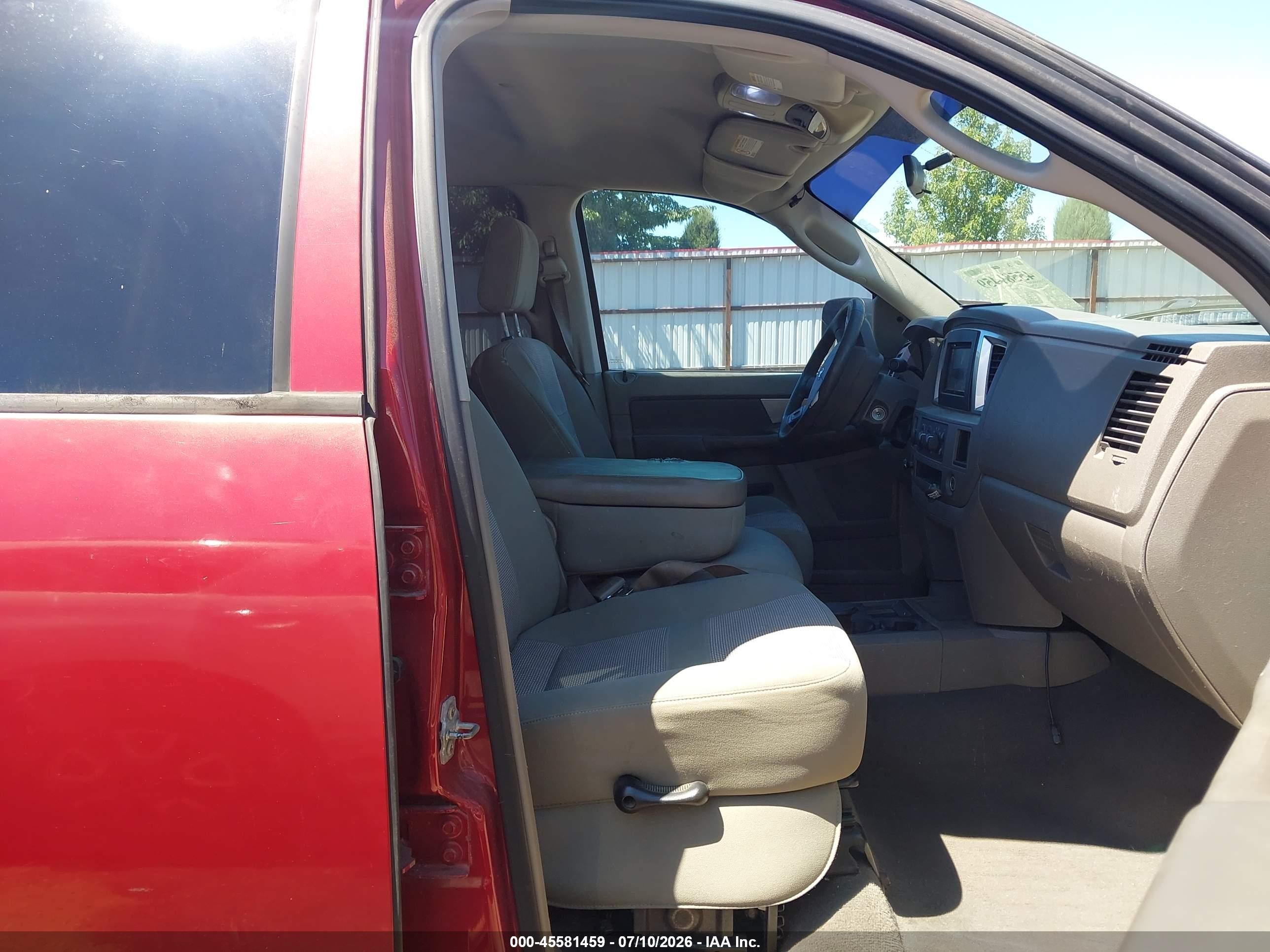 2007 Dodge Ram 1500 Slt Красный vin: 3D7KR19D27G809019