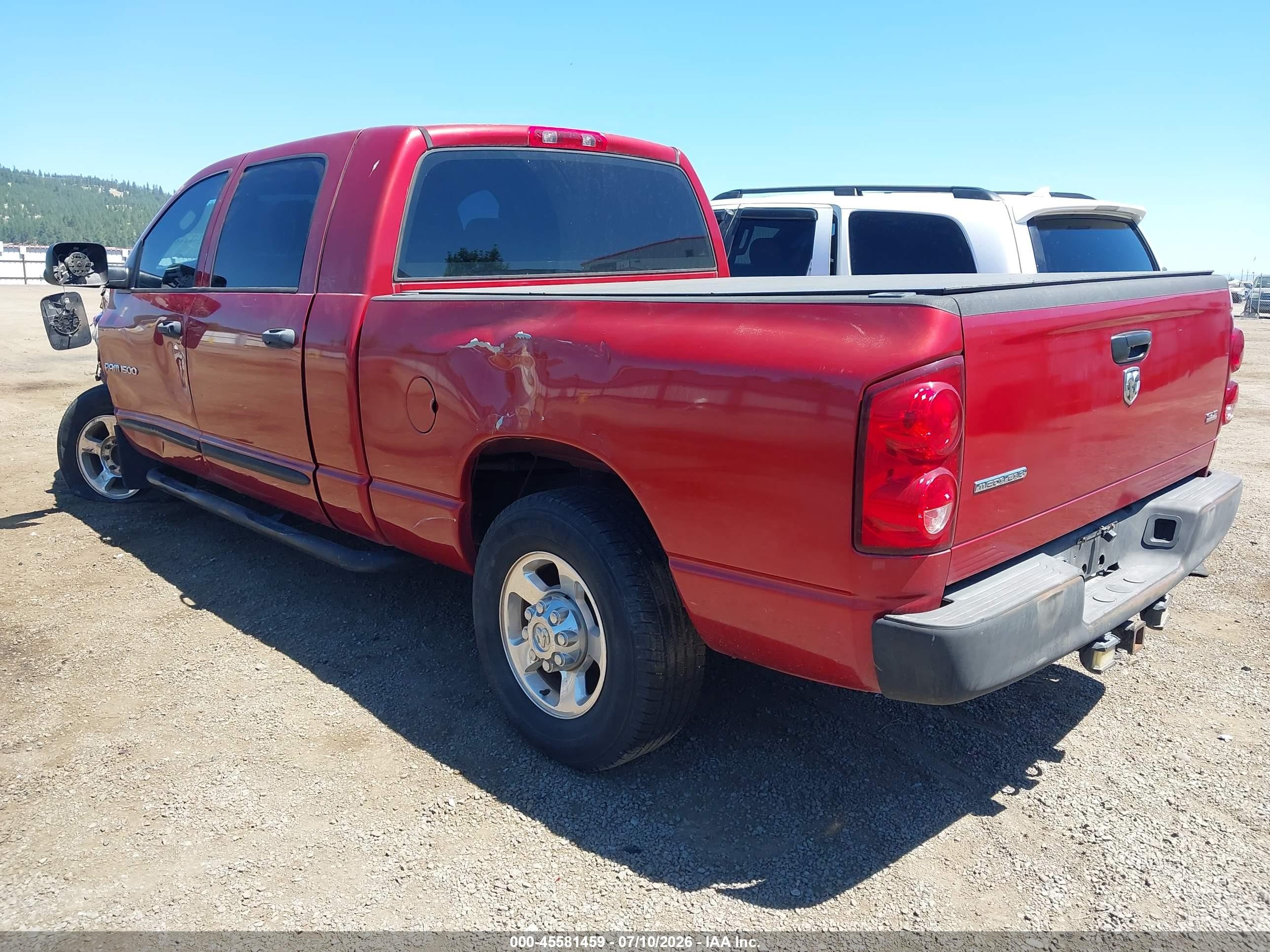 2007 Dodge Ram 1500 Slt Красный vin: 3D7KR19D27G809019