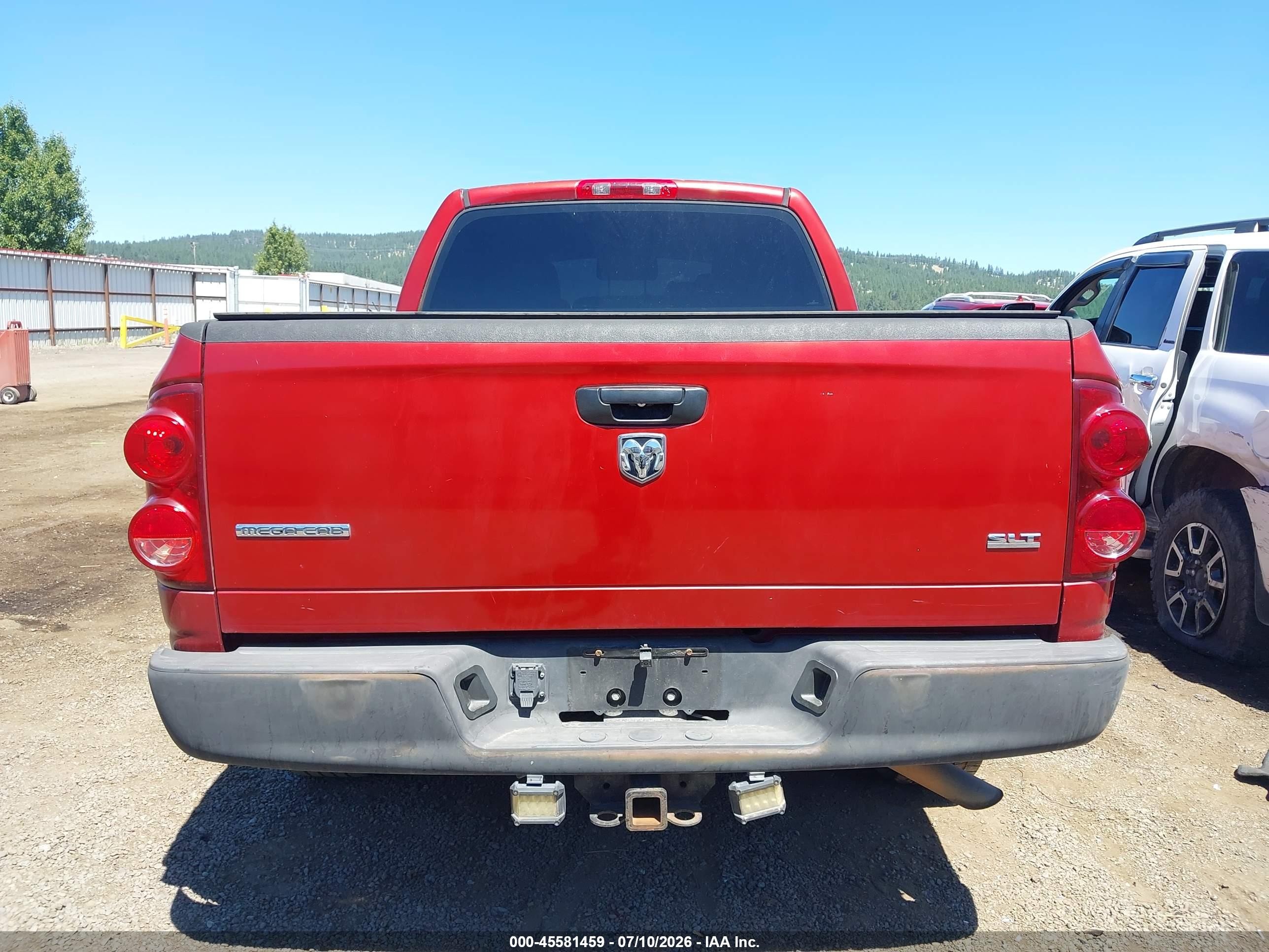 2007 Dodge Ram 1500 Slt Красный vin: 3D7KR19D27G809019