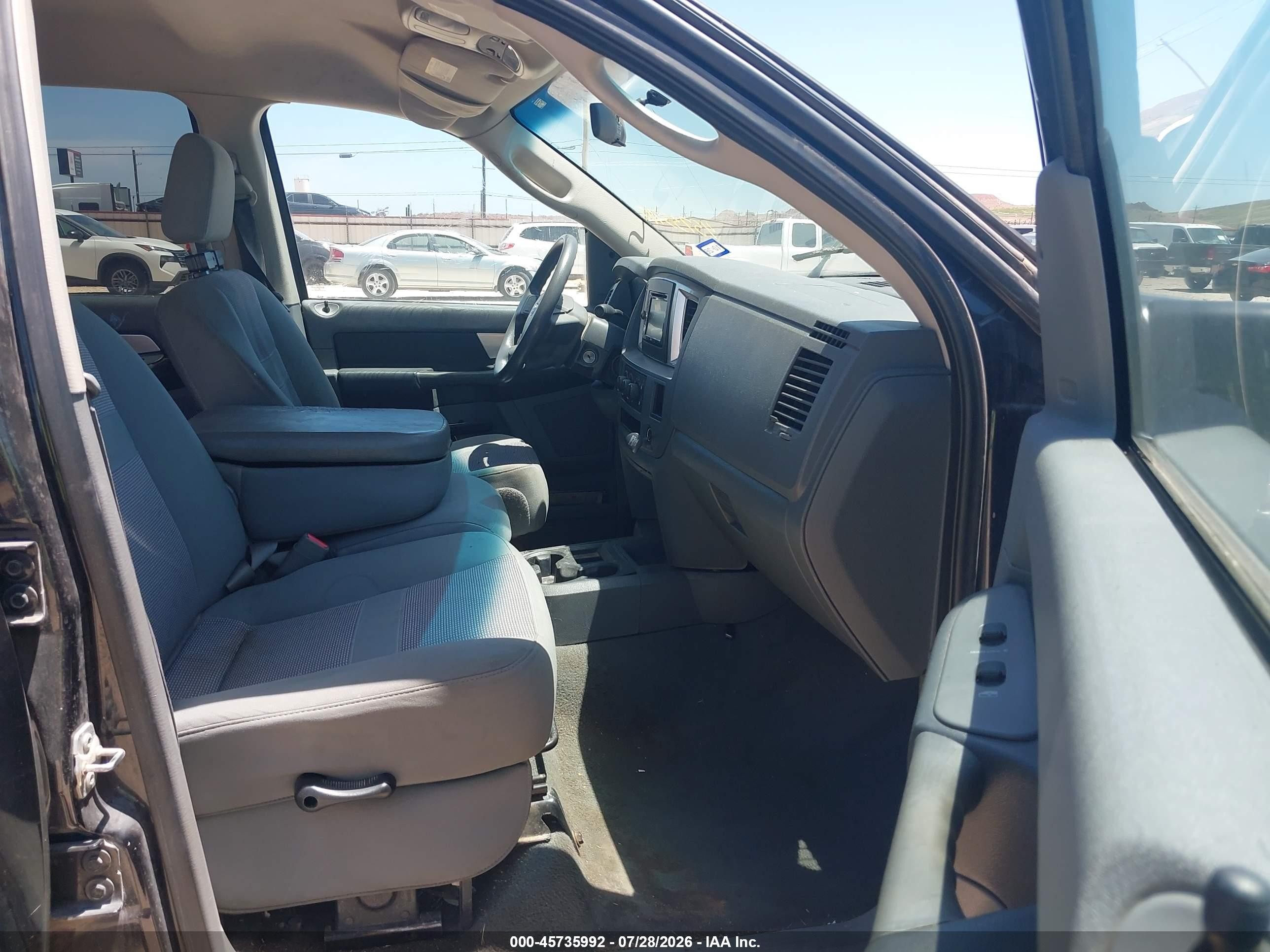 2007 Dodge Ram 1500 Slt Black vin: 3D7KR19D97G853390