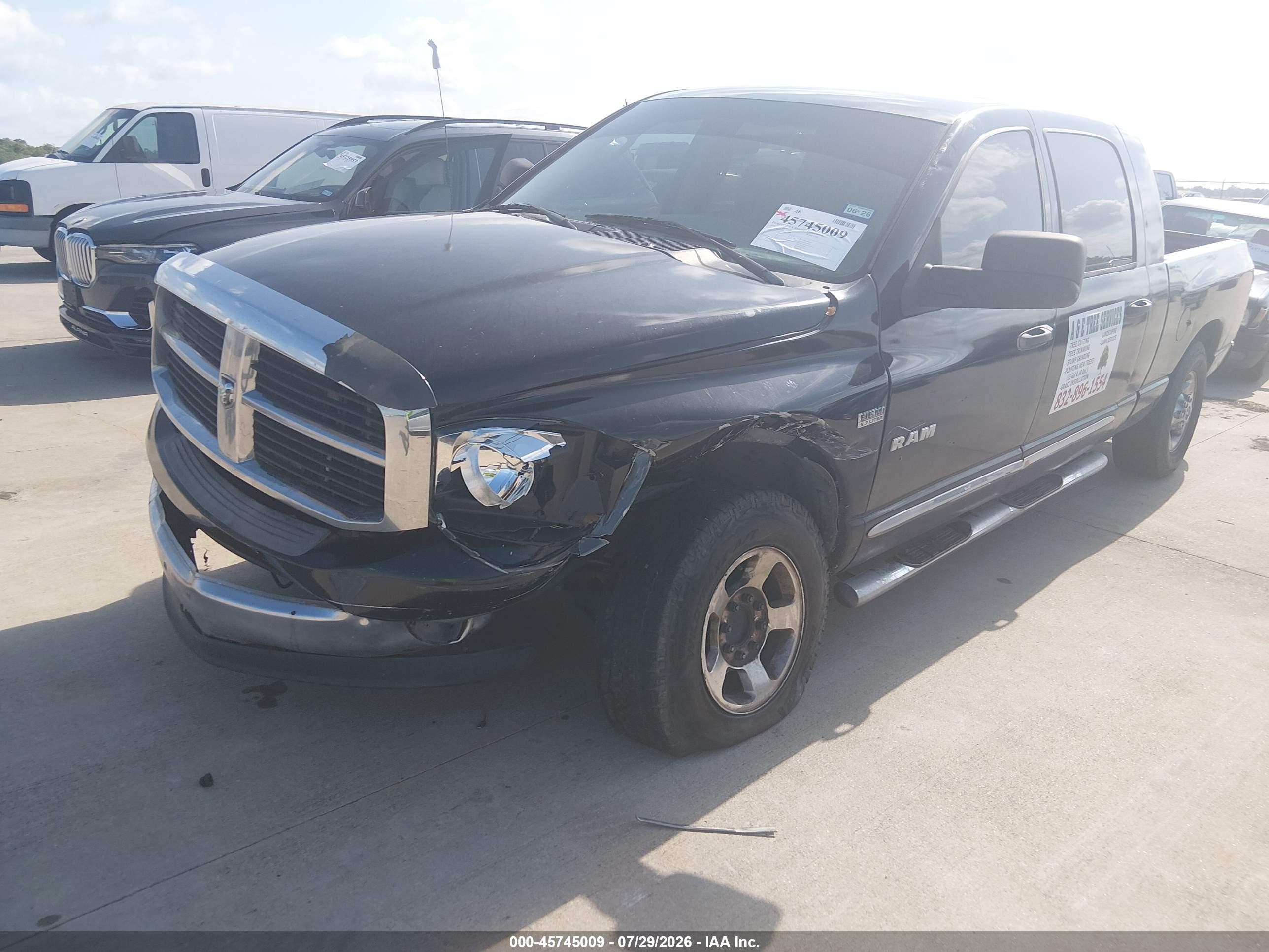 2008 Dodge Ram 1500 Sxt/slt Черный vin: 3D7KR19D98G134688