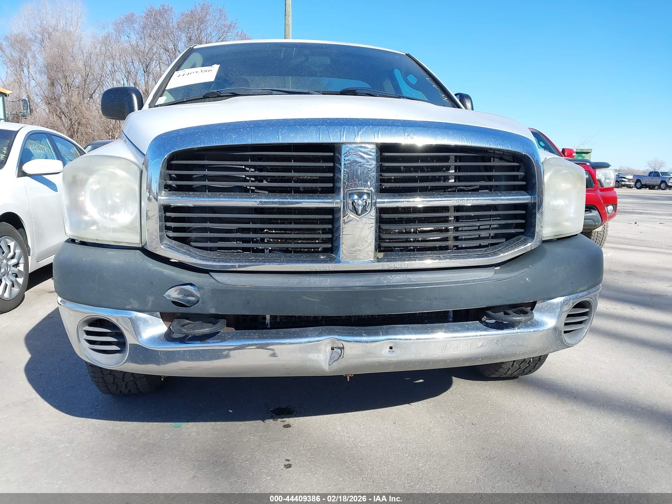 2007 Dodge Ram 2500 St White vin: 3D7KR26A37G833958