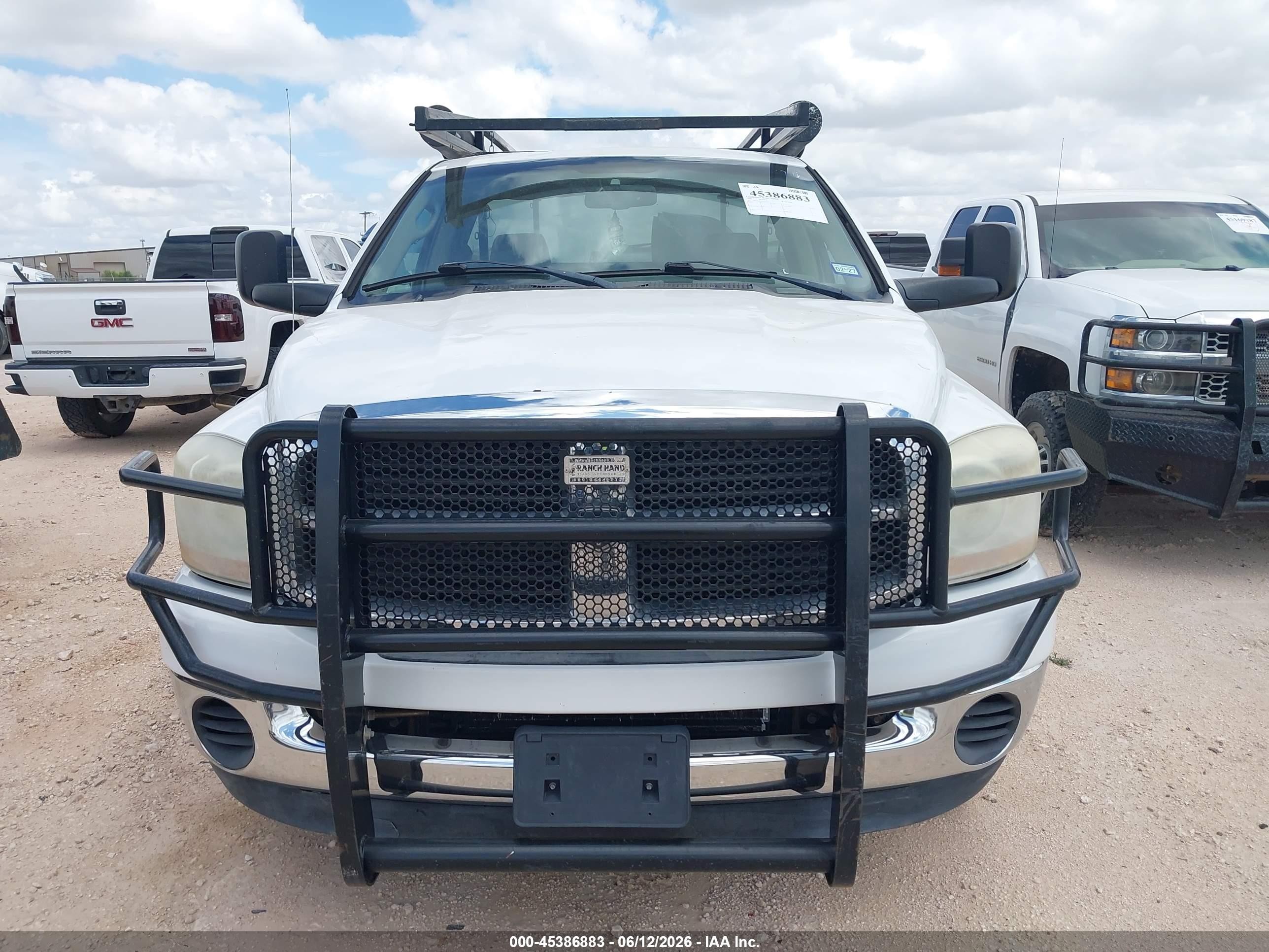 2006 Dodge Ram 2500 Slt/sport White vin: 3D7KR26C16G215134