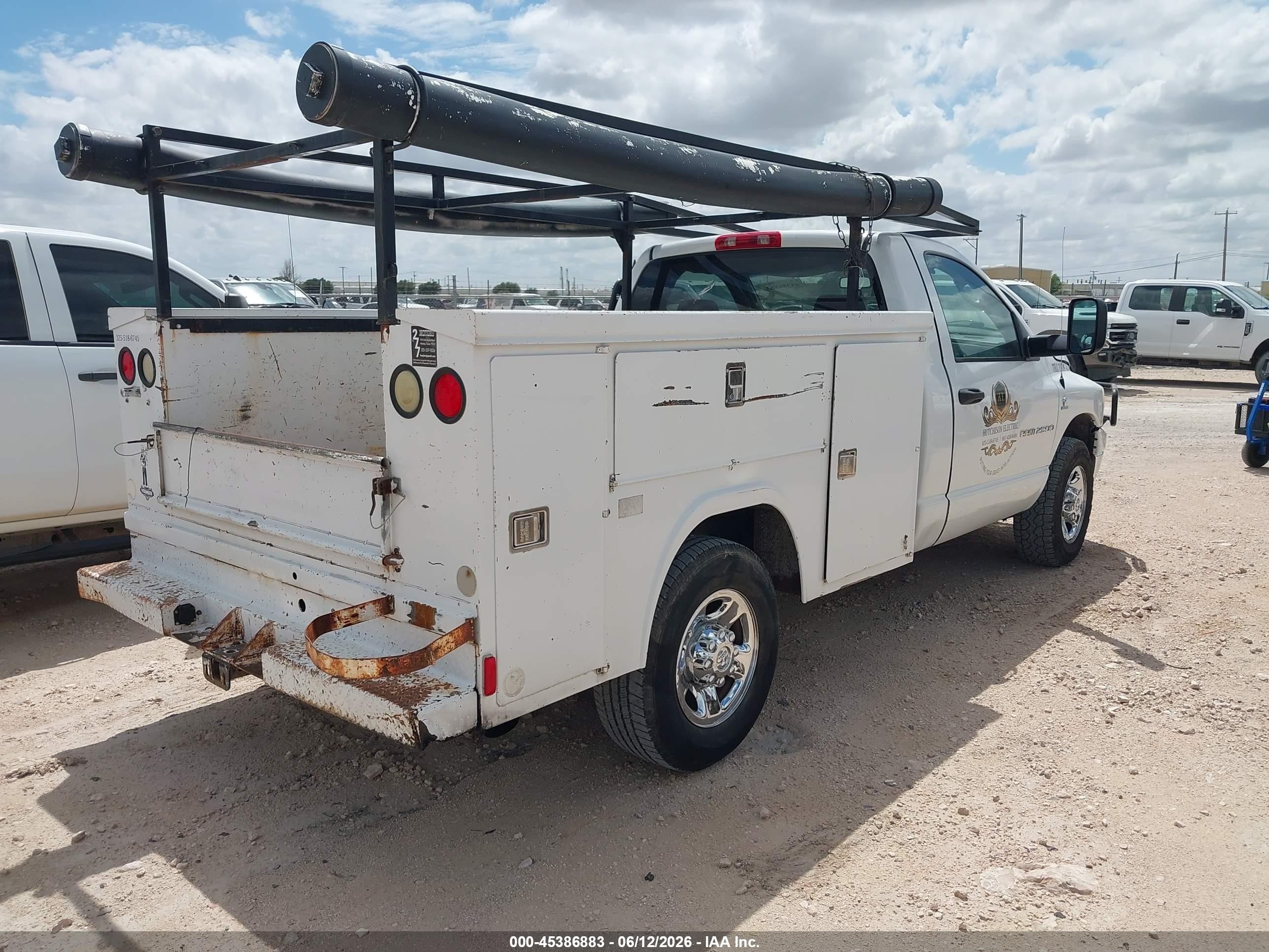 2006 Dodge Ram 2500 Slt/sport White vin: 3D7KR26C16G215134