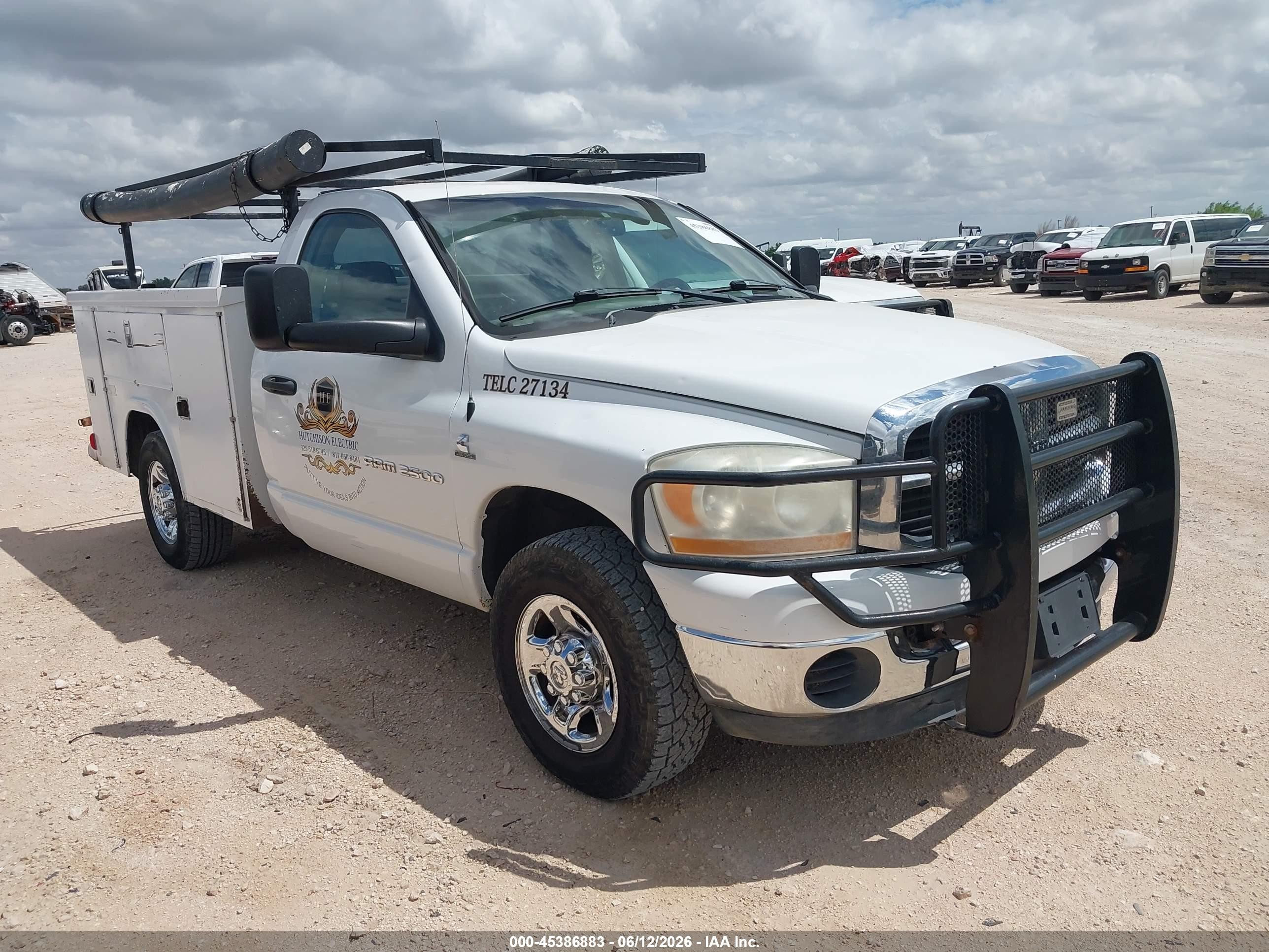 2006 Dodge Ram 2500 Slt/sport White vin: 3D7KR26C16G215134