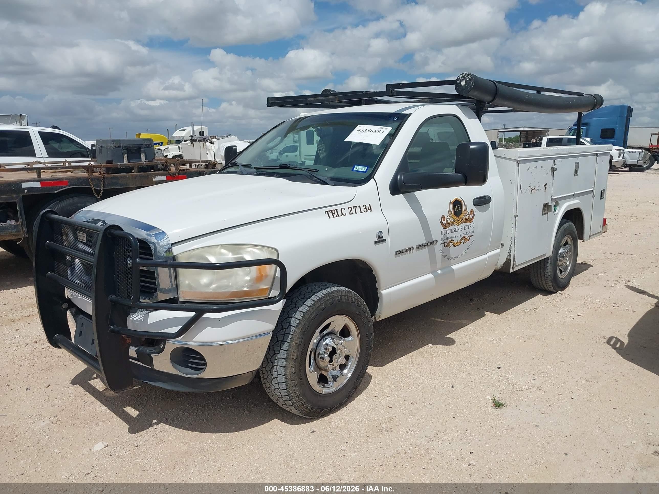 2006 Dodge Ram 2500 Slt/sport White vin: 3D7KR26C16G215134