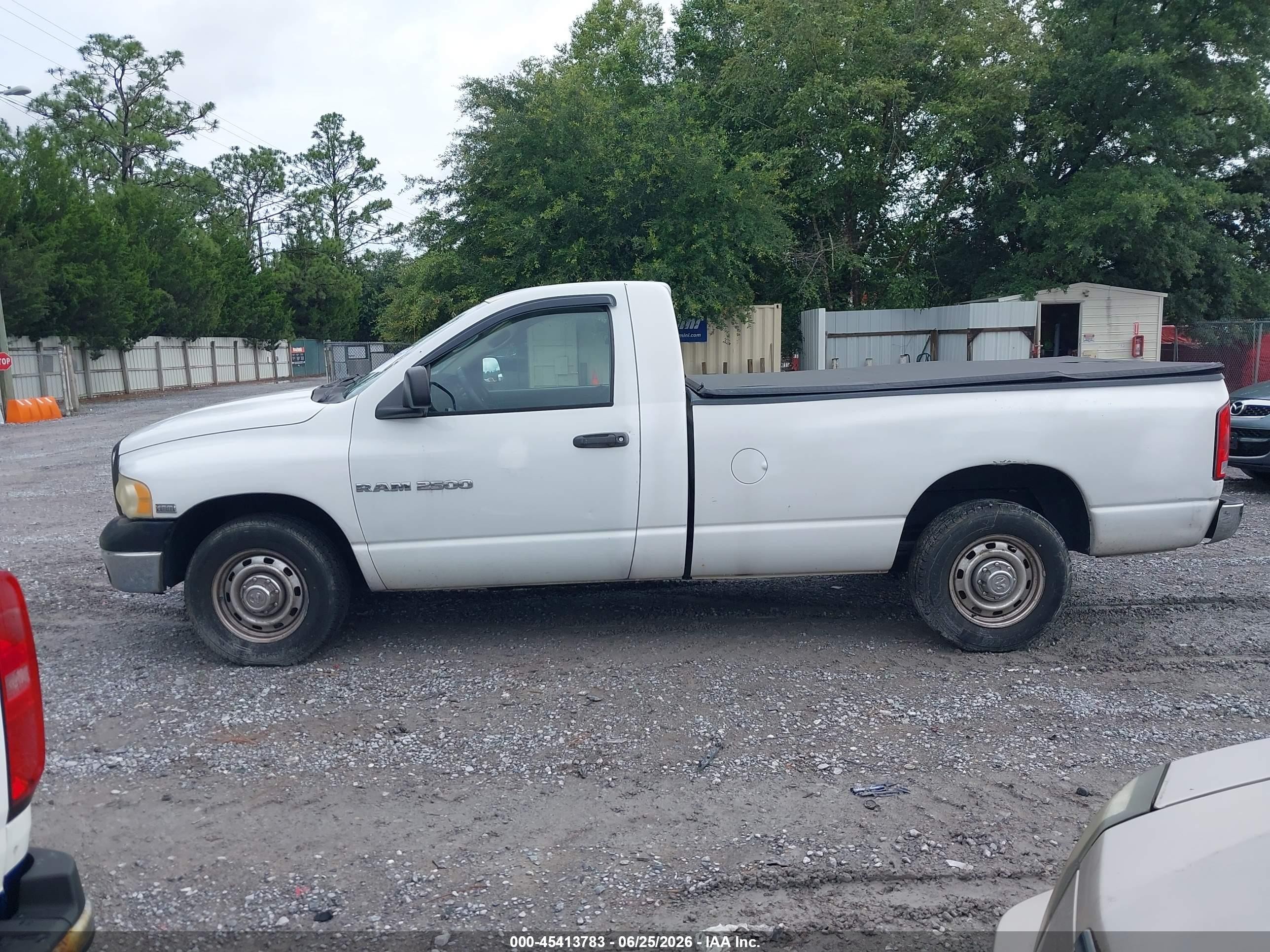 2005 Dodge Ram 2500 St White vin: 3D7KR26D15G832072