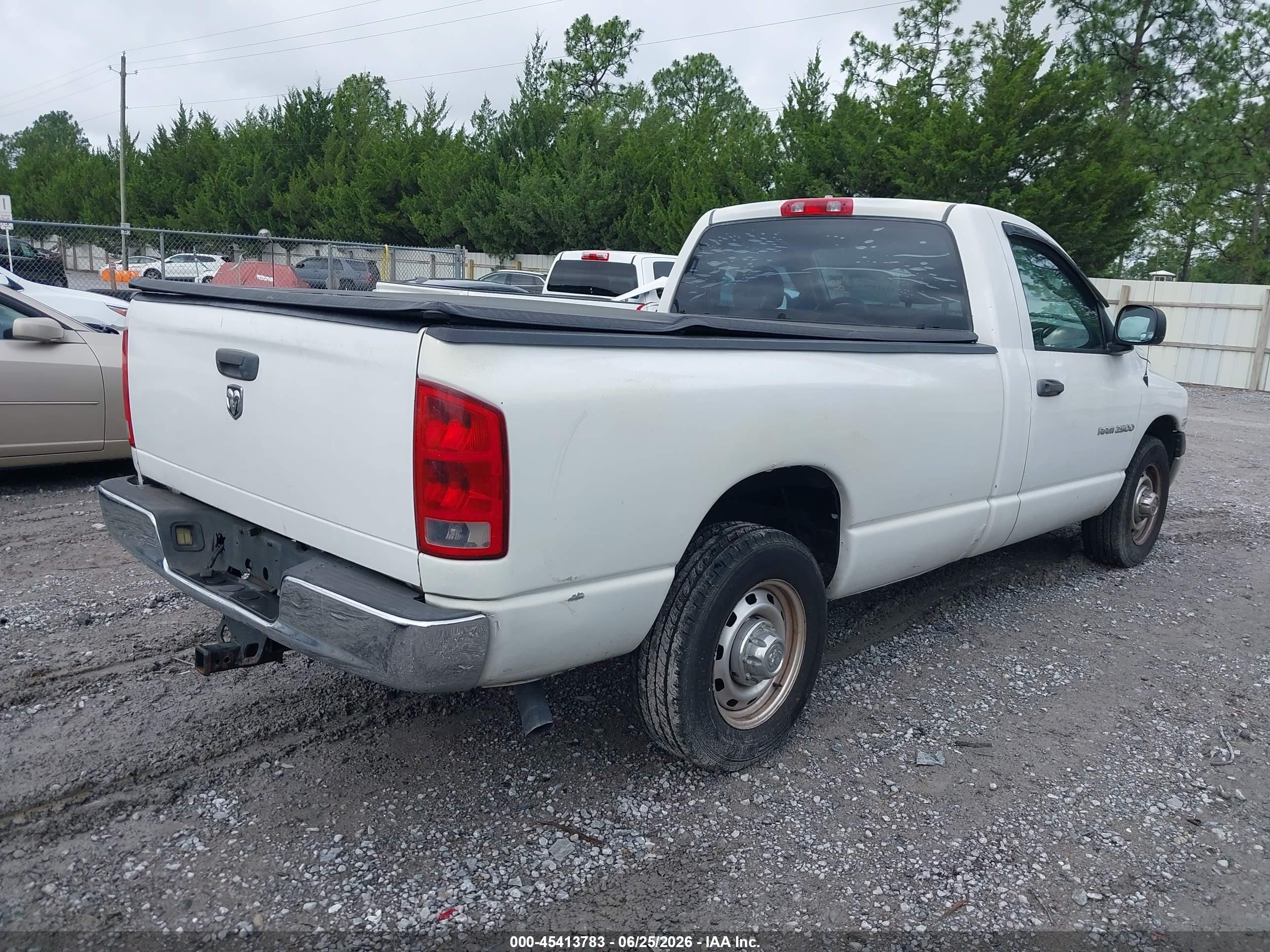 2005 Dodge Ram 2500 St White vin: 3D7KR26D15G832072
