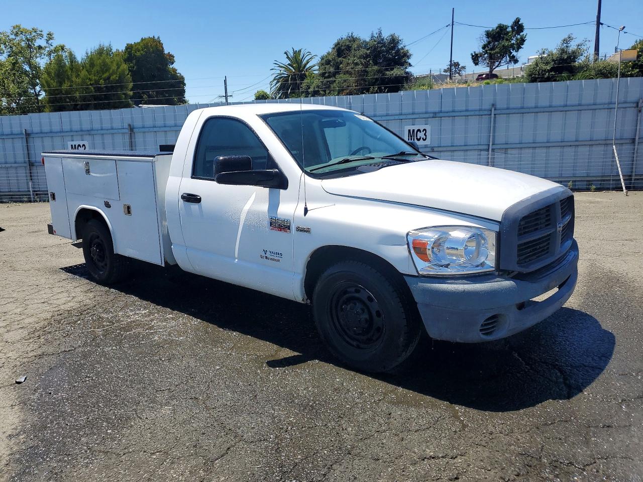 2008 Dodge Ram 2500 St Белый vin: 3D7KR26D18G183653