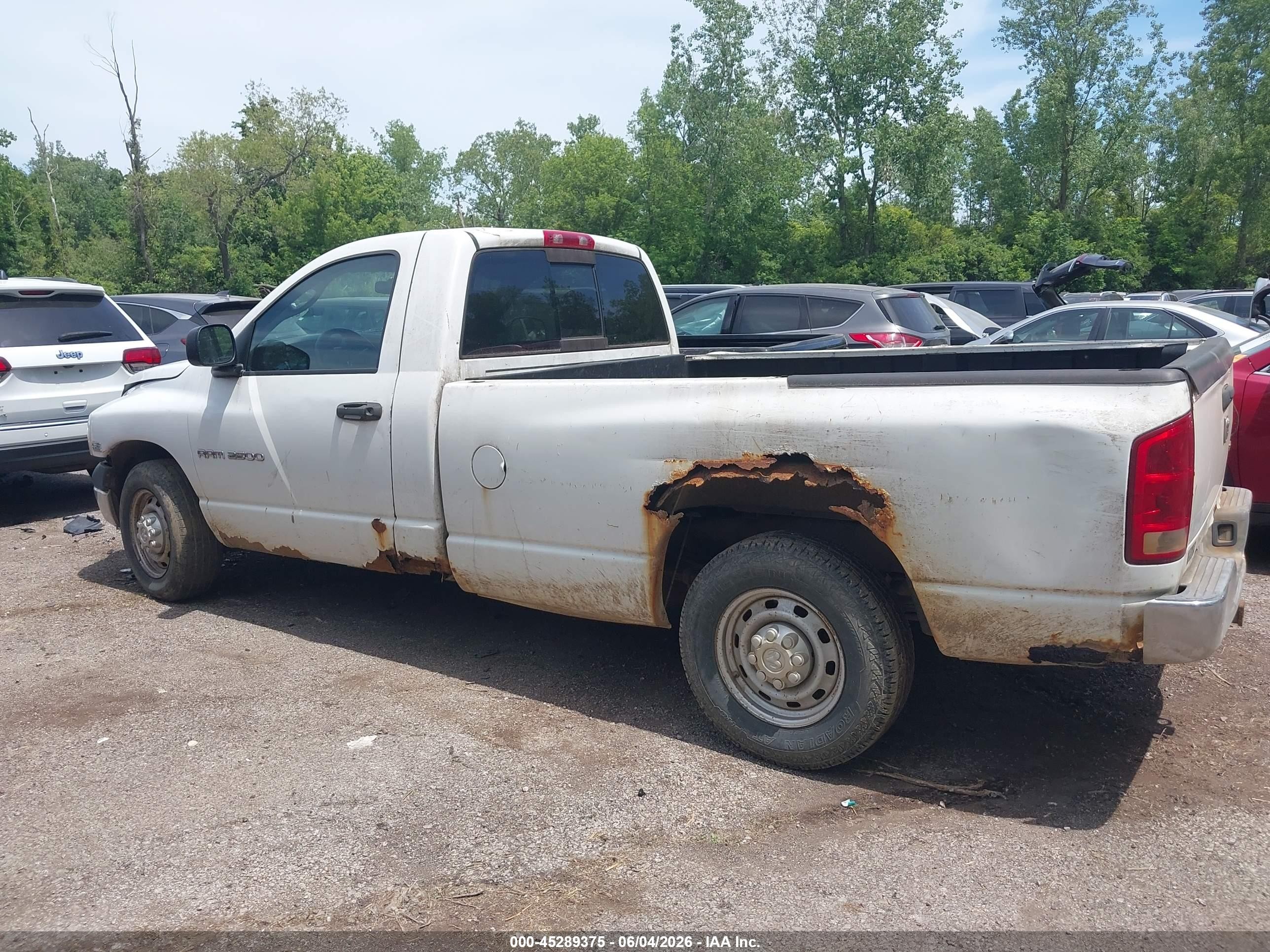 2005 Dodge Ram 2500 St Белый vin: 3D7KR26D65G863415
