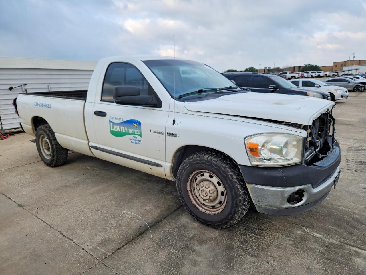 2007 Dodge Ram 2500 St White vin: 3D7KR26D97G761576