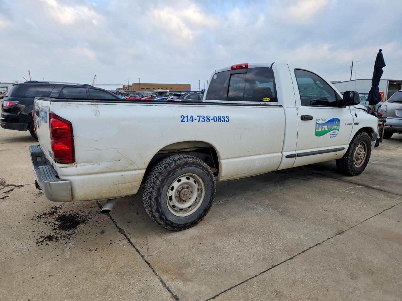 2007 Dodge Ram 2500 St White vin: 3D7KR26D97G761576
