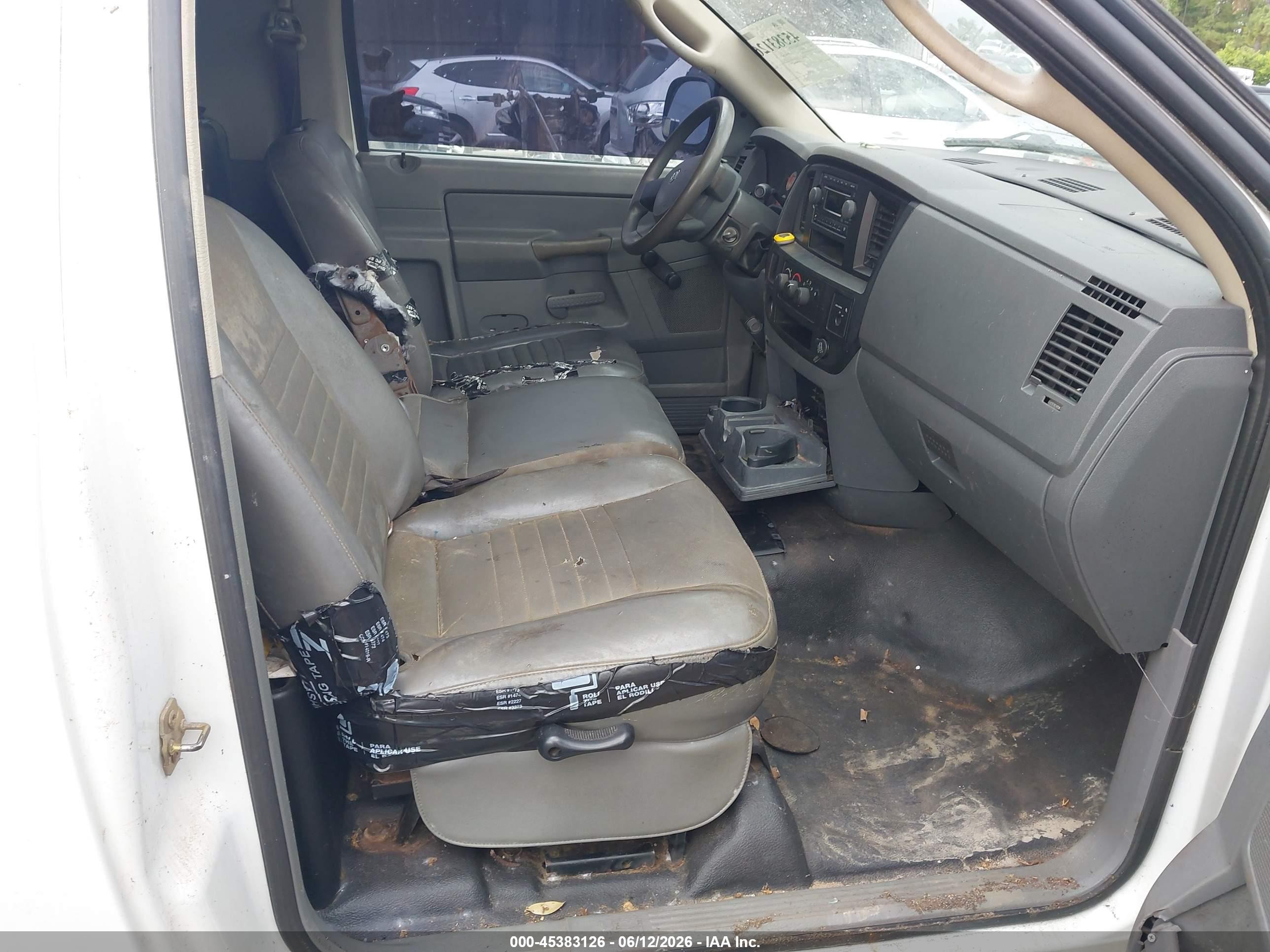 2006 Dodge Ram 2500 St/slt White vin: 3D7KR26DX6G181770