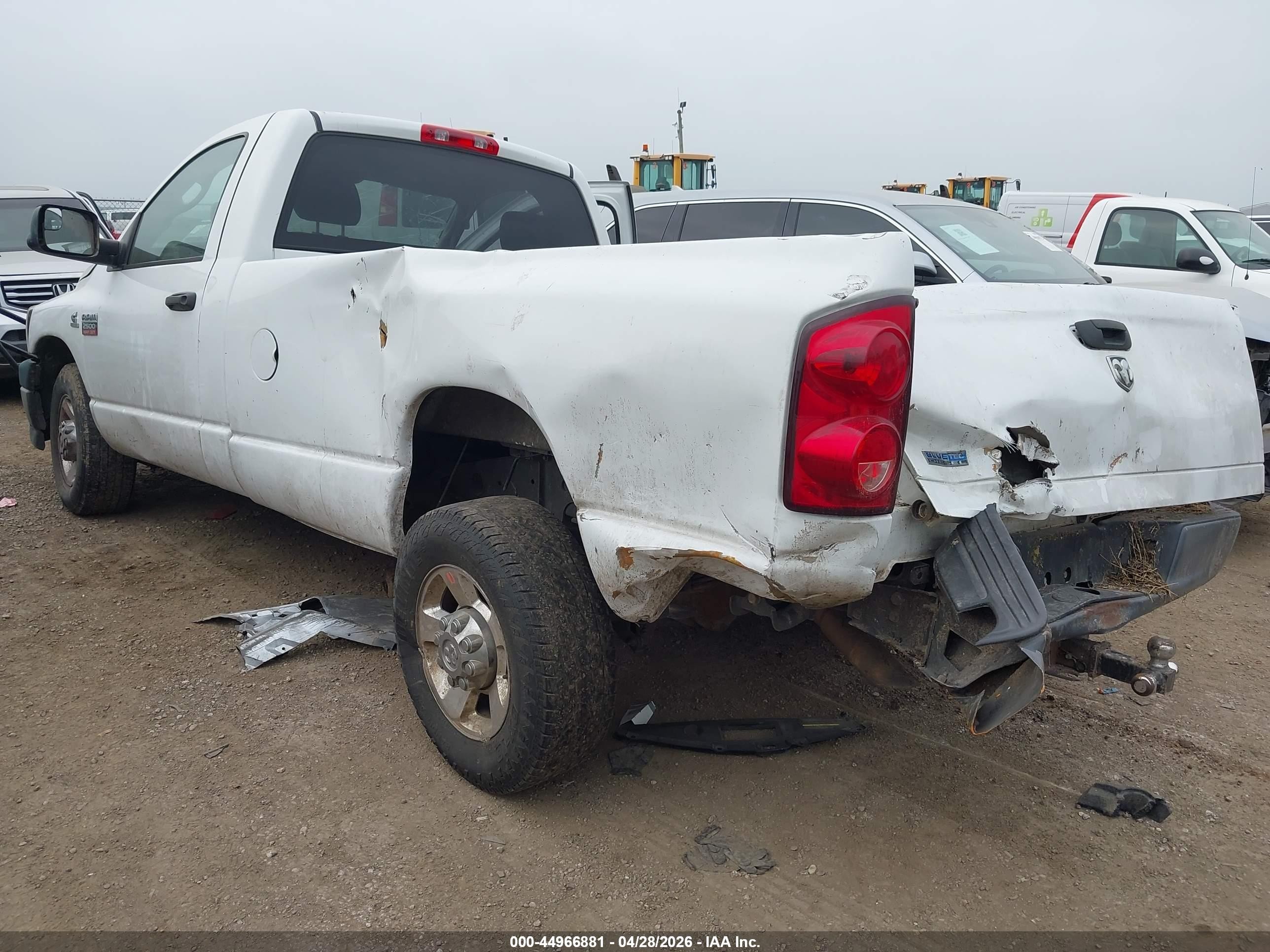 2009 Dodge Ram 2500 St White vin: 3D7KR26L49G547301