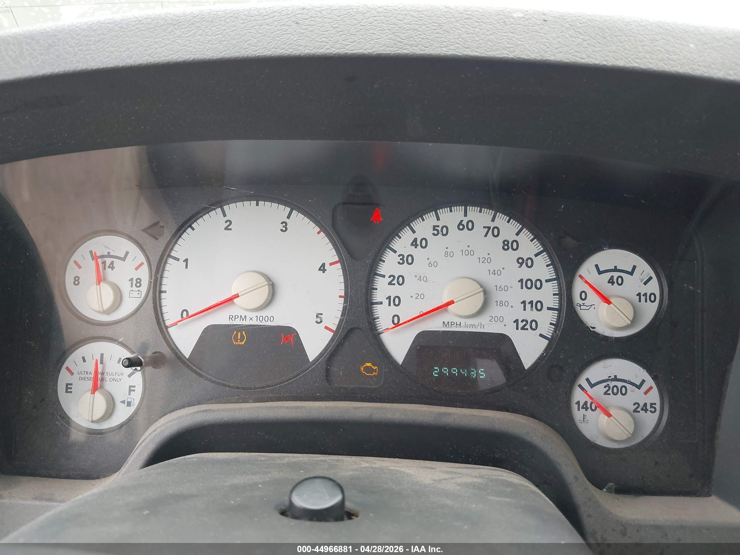 2009 Dodge Ram 2500 St White vin: 3D7KR26L49G547301