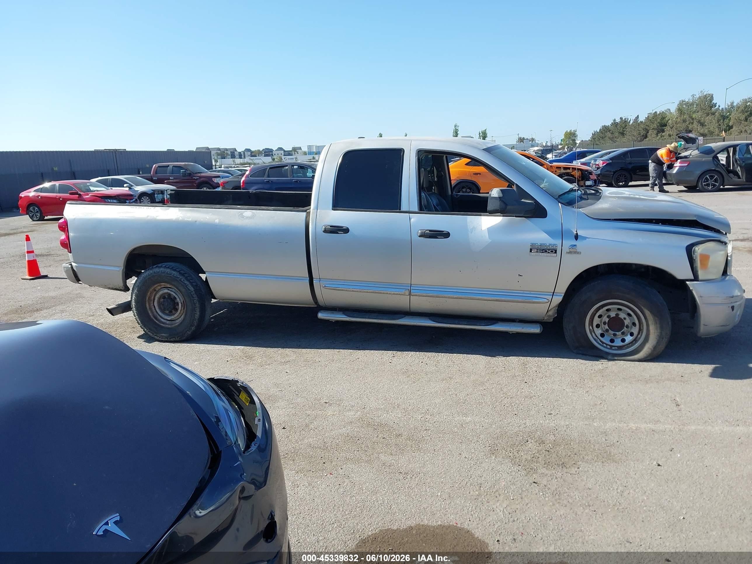 2007 Dodge Ram 2500 Laramie Серый vin: 3D7KR28A47G848711