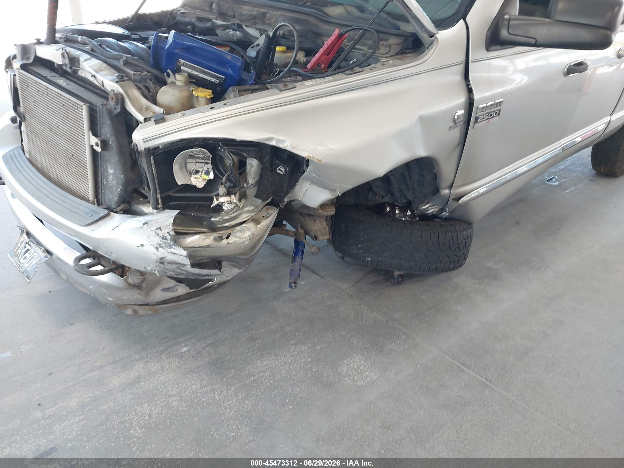 2008 Dodge Ram 2500 Slt Silver vin: 3D7KR28A68G166589