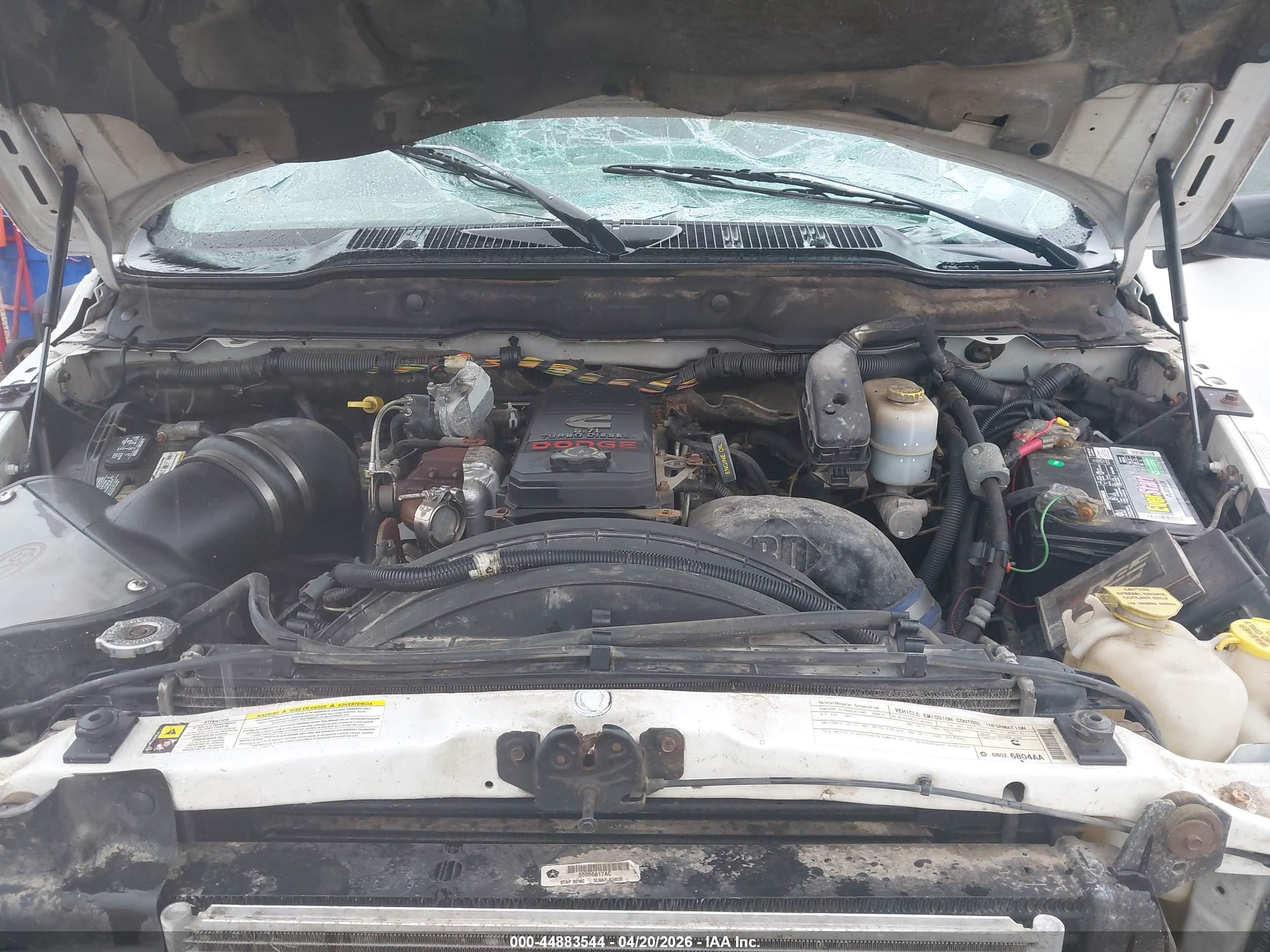 2008 Dodge Ram 2500 Slt White vin: 3D7KR28A78G150126