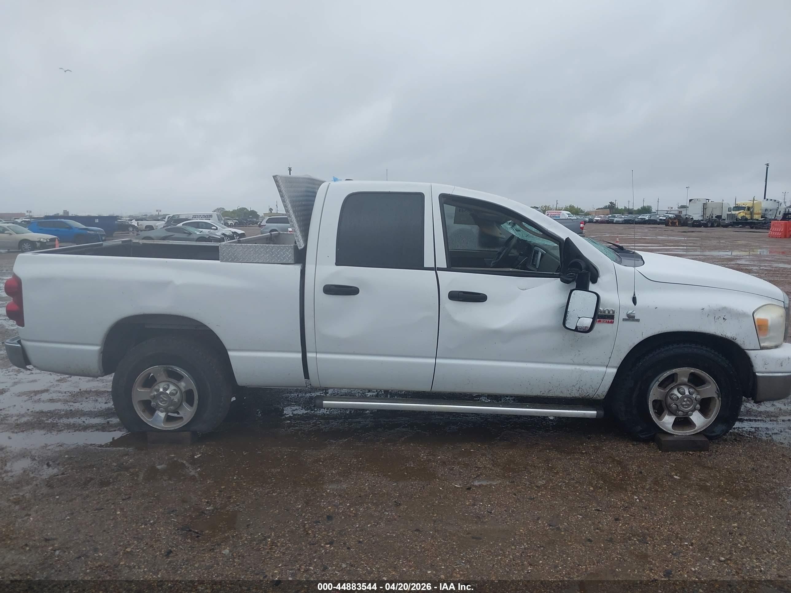 2008 Dodge Ram 2500 Slt White vin: 3D7KR28A78G150126