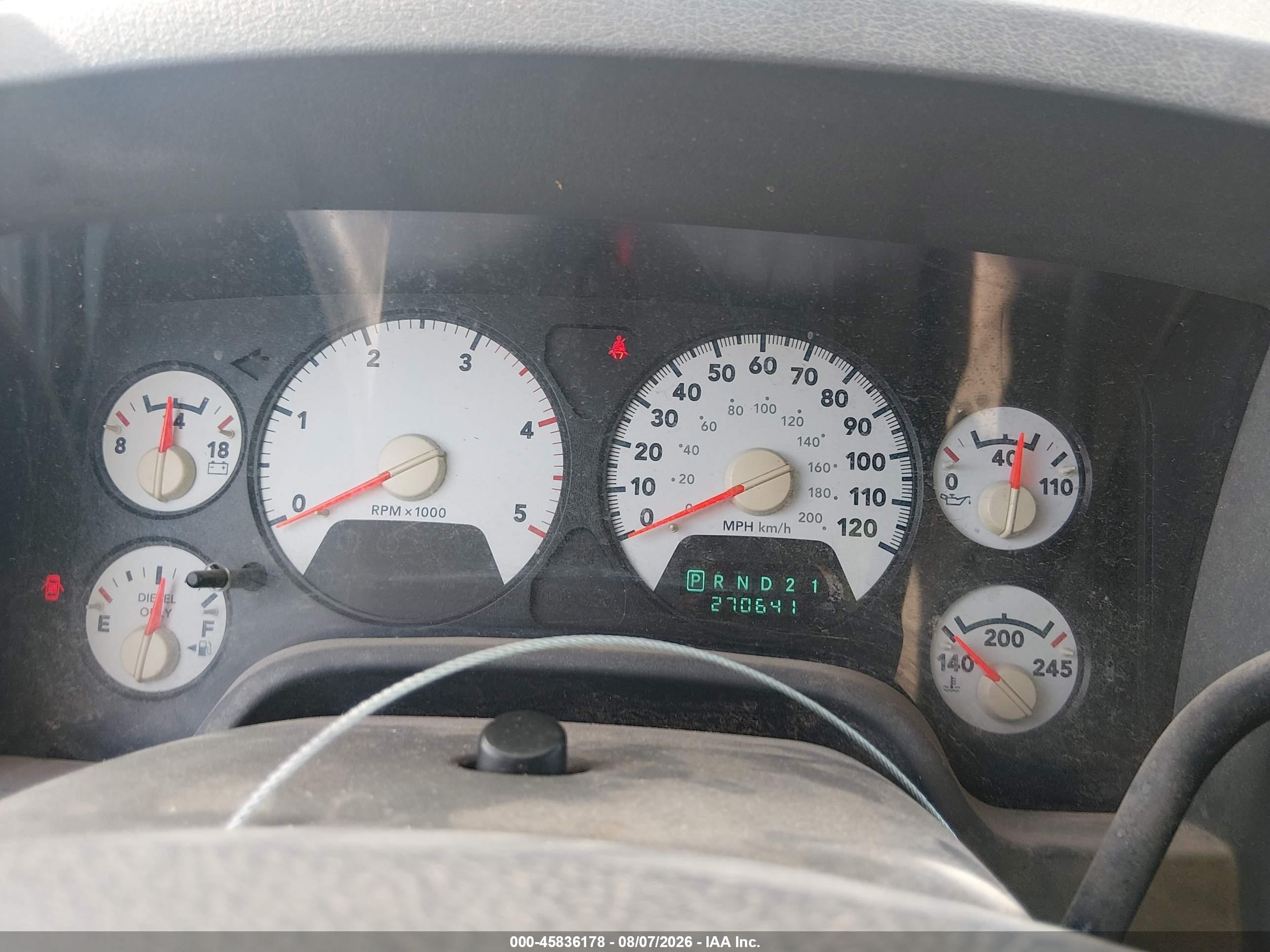 2006 Dodge Ram 2500 Slt/sport Gray vin: 3D7KR28C06G108640