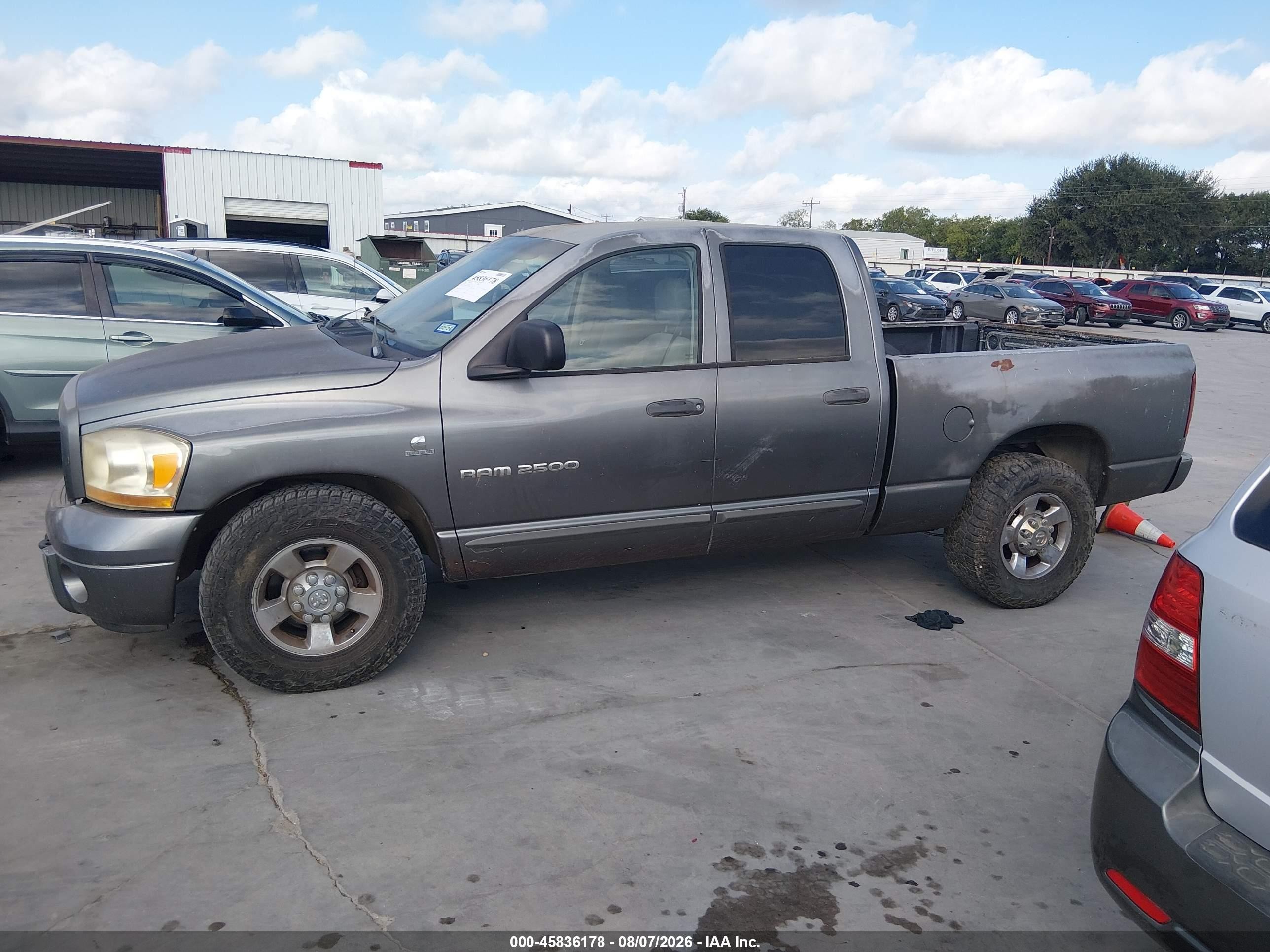 2006 Dodge Ram 2500 Slt/sport Gray vin: 3D7KR28C06G108640