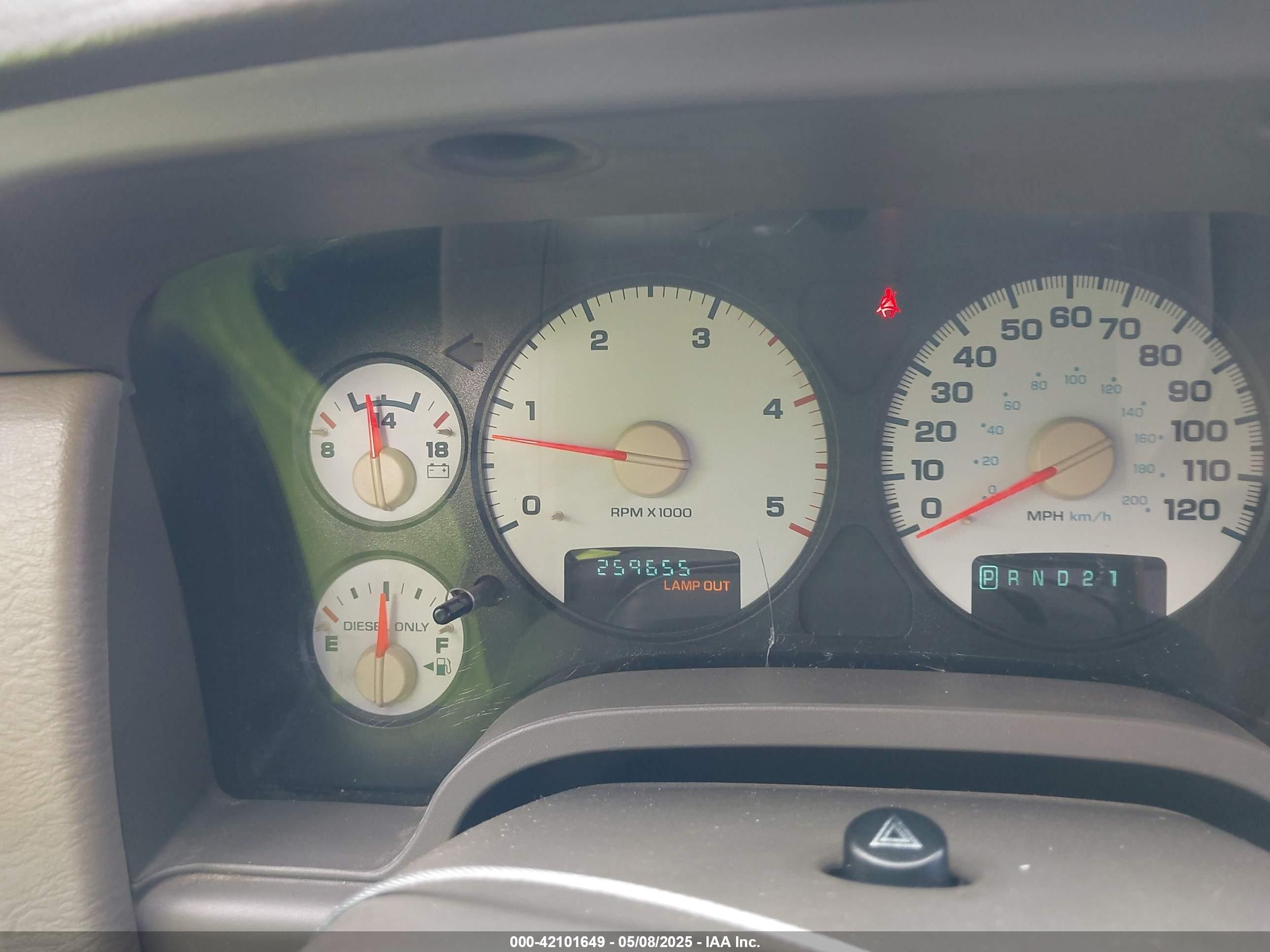 2005 Dodge Ram 2500 Slt/laramie Бежевый vin: 3D7KR28C15G704211