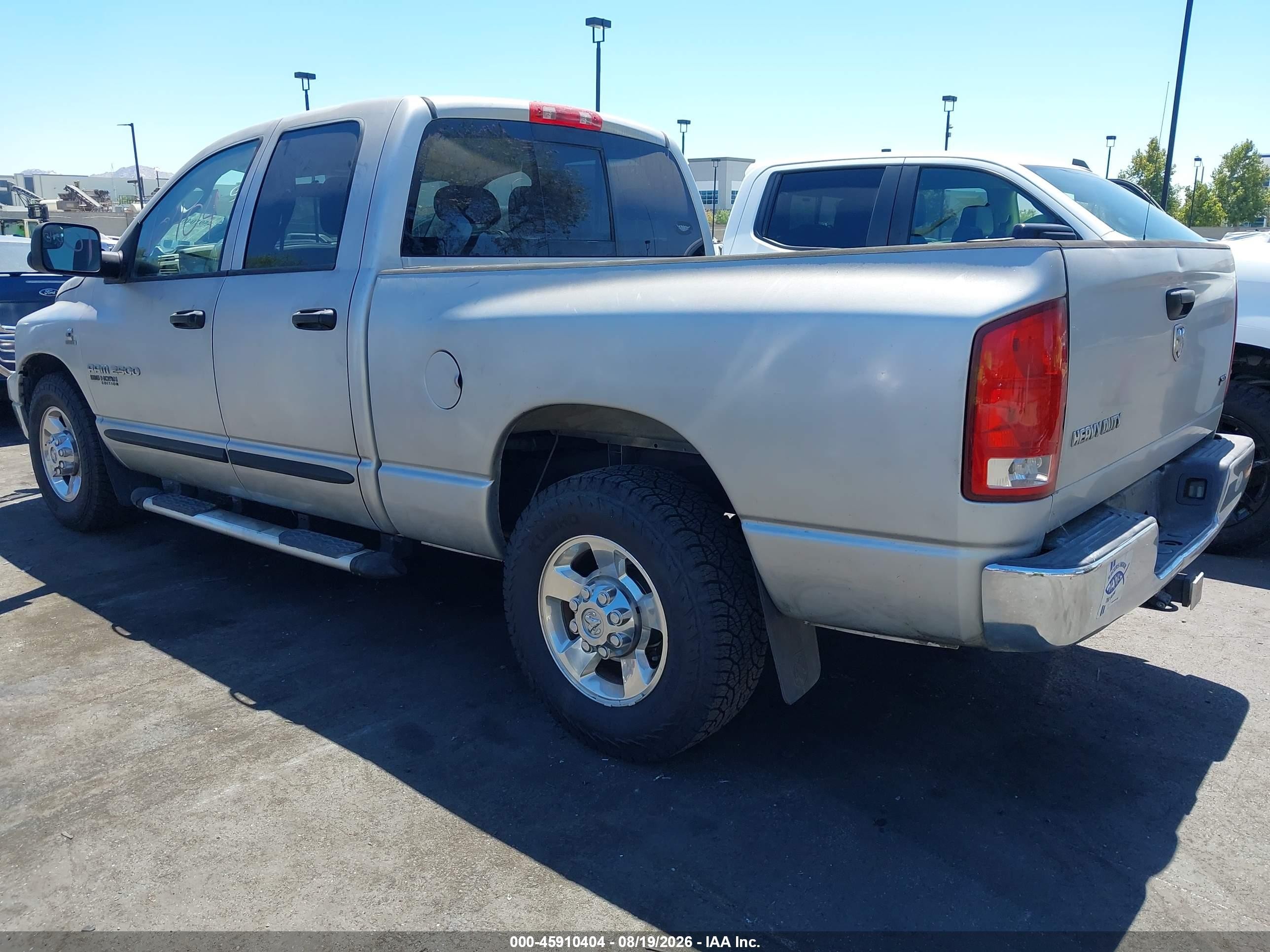 2006 Dodge Ram 2500 Slt/sport Silver vin: 3D7KR28C16G209038