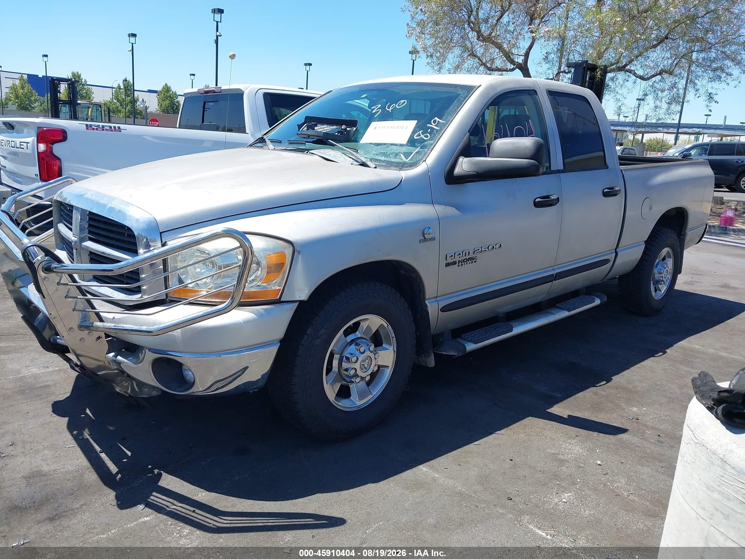 2006 Dodge Ram 2500 Slt/sport Silver vin: 3D7KR28C16G209038