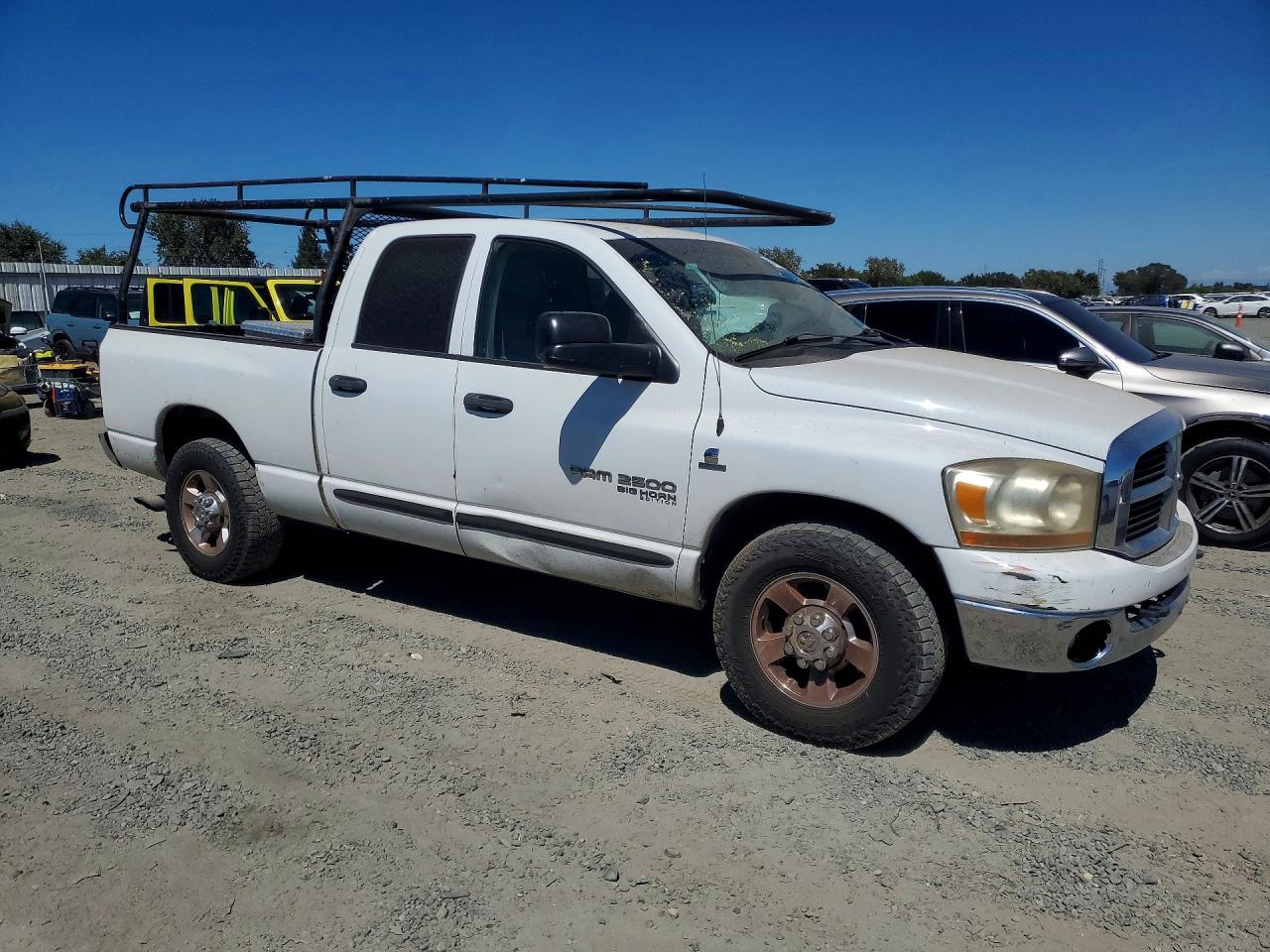 2006 Dodge Ram 2500 St White vin: 3D7KR28C26G249287