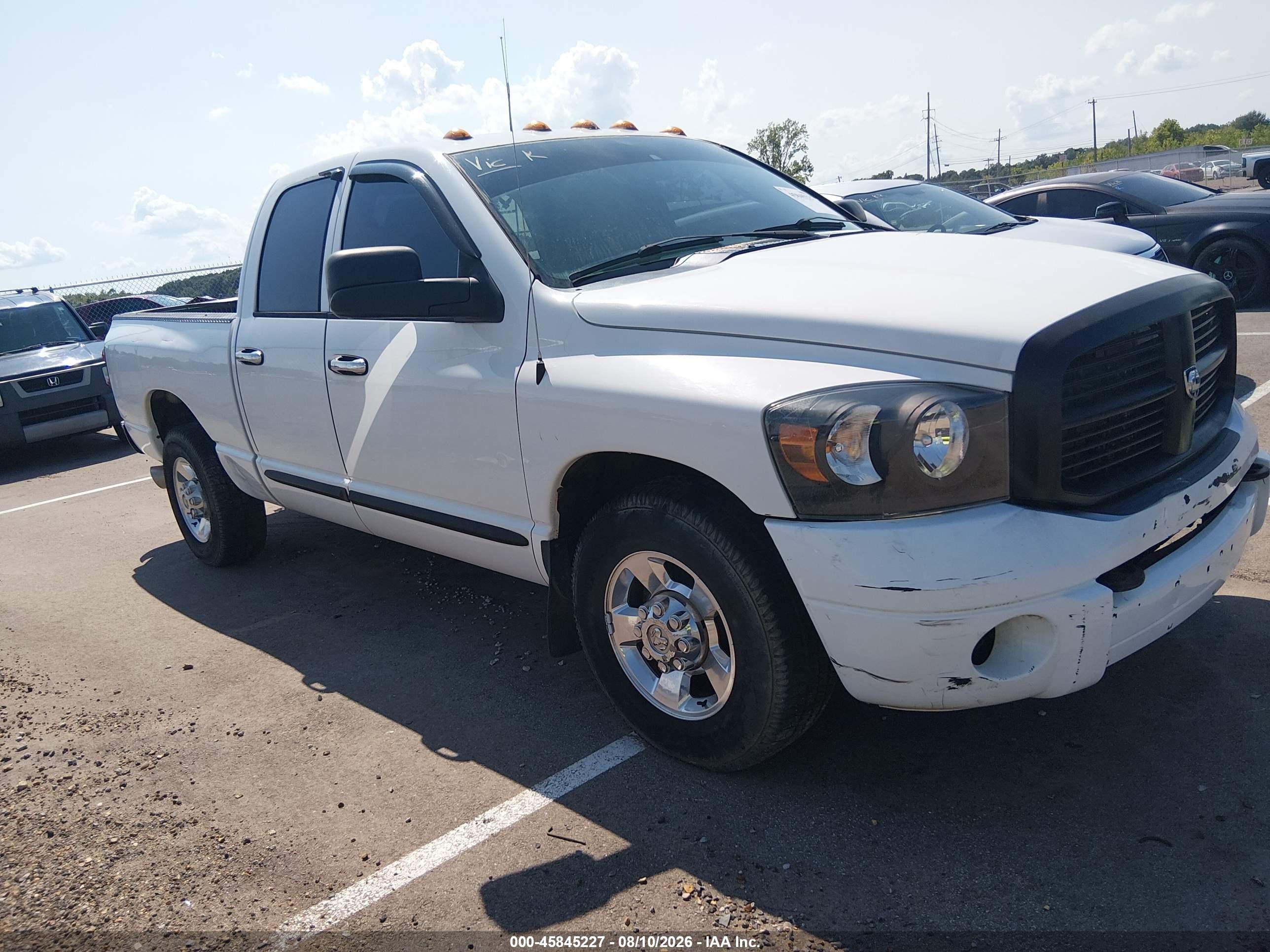 2007 Dodge Ram 2500 Slt/sport Белый vin: 3D7KR28C47G761280