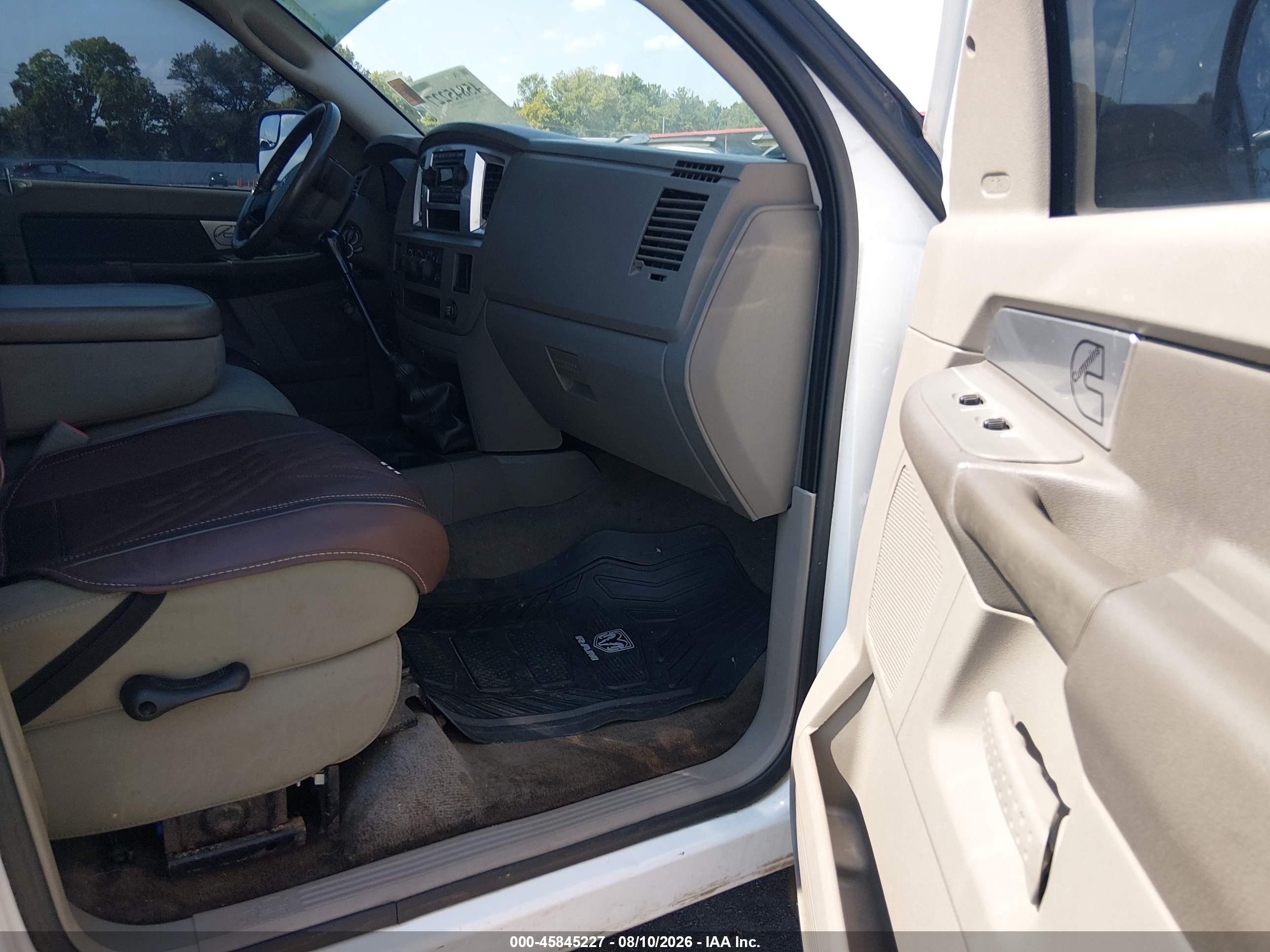 2007 Dodge Ram 2500 Slt/sport Белый vin: 3D7KR28C47G761280