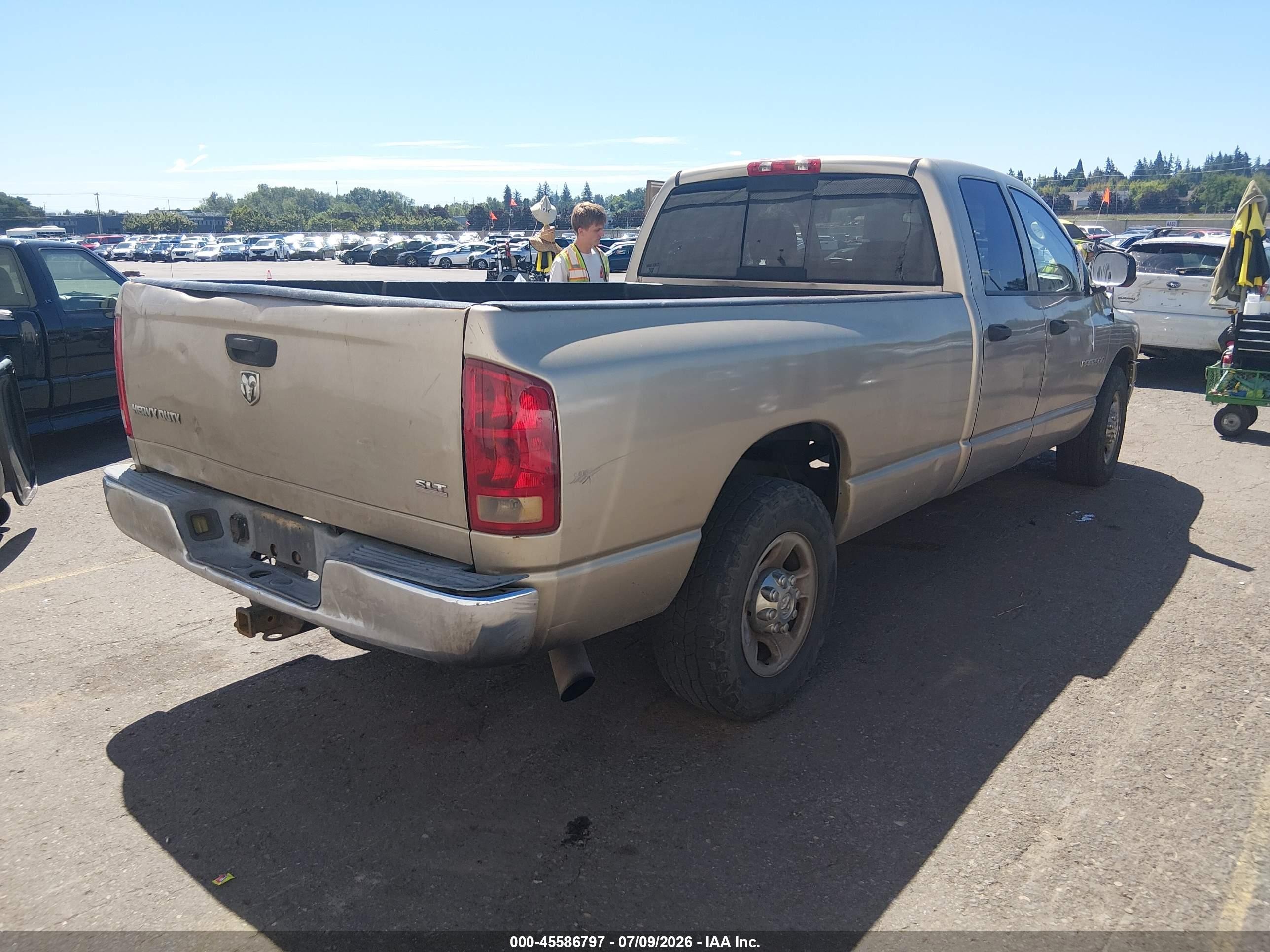 2005 Dodge Ram 2500 Slt/laramie Gold vin: 3D7KR28C85G746293