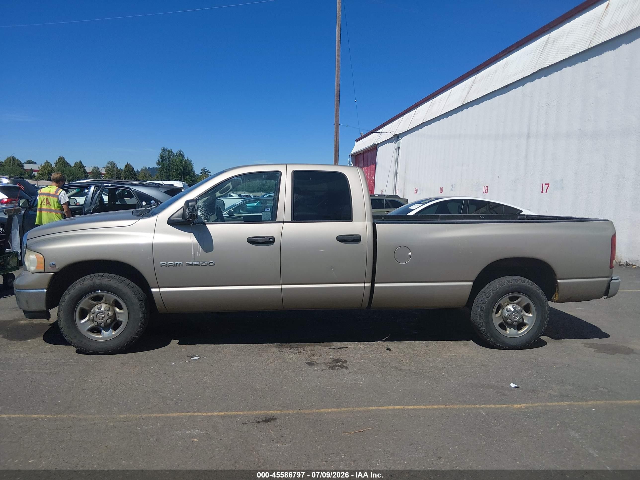 2005 Dodge Ram 2500 Slt/laramie Gold vin: 3D7KR28C85G746293
