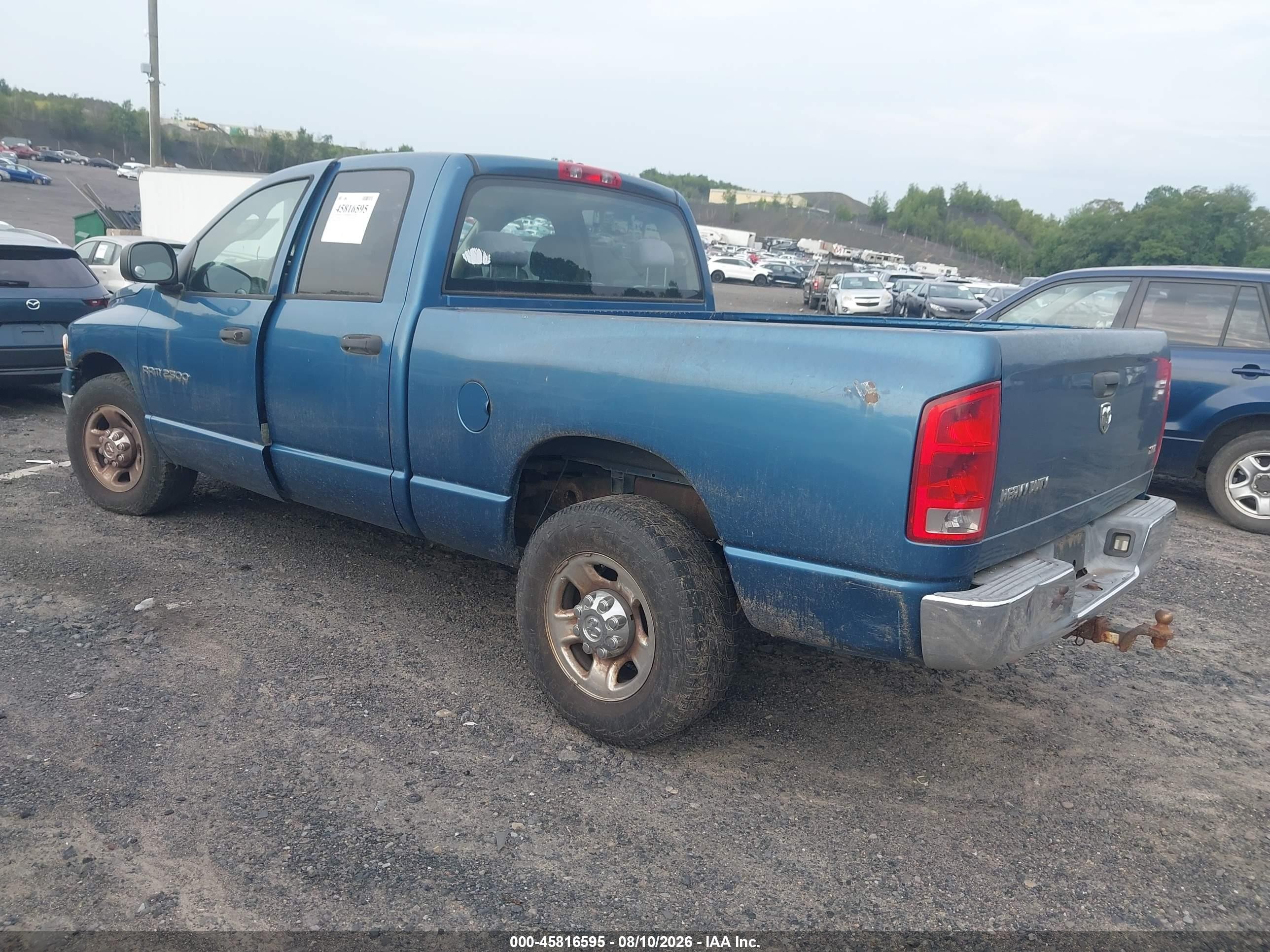 2005 Dodge Ram 2500 St/slt Синий vin: 3D7KR28D35G799766